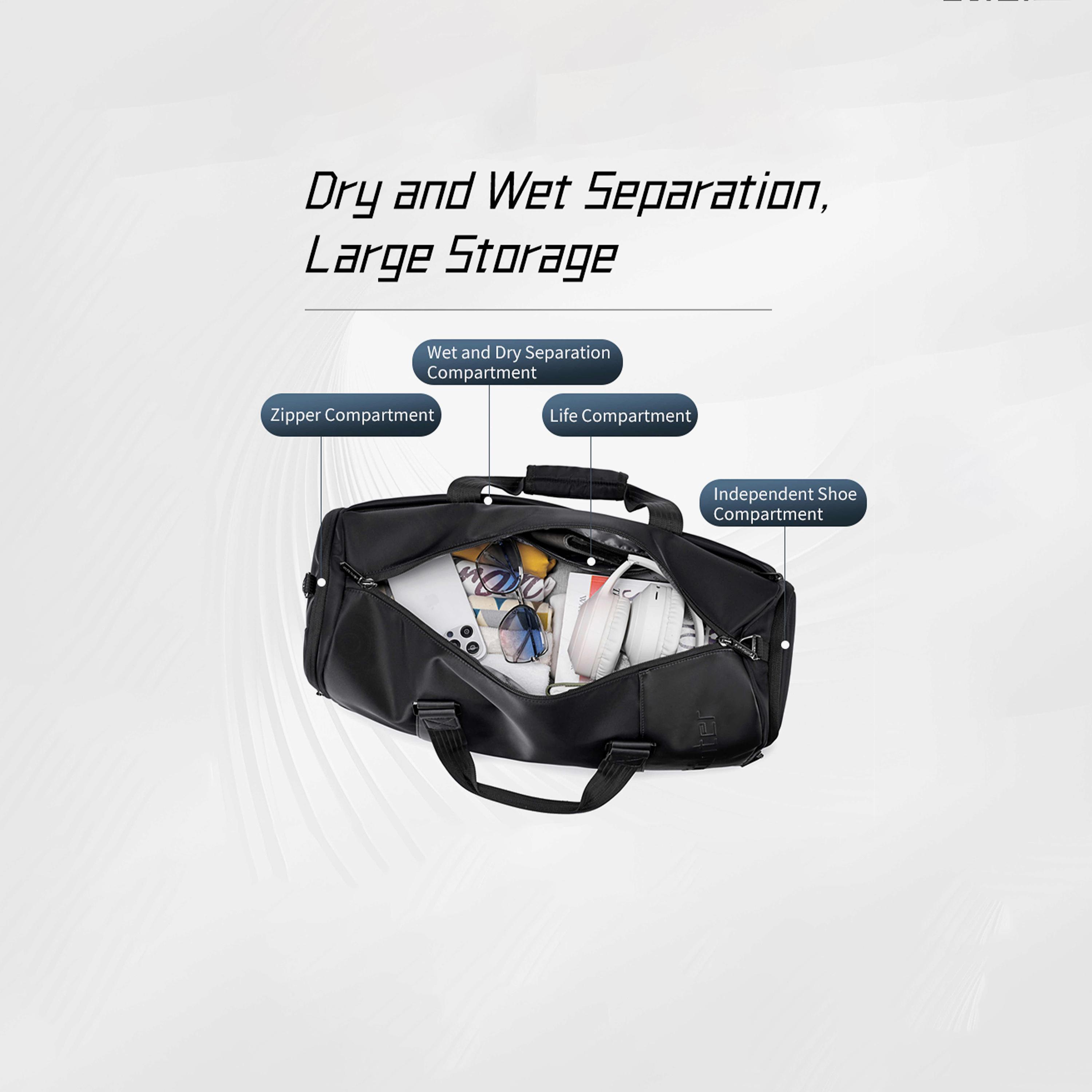 Arctic Hunter Plain Double Handle Duffel Bag with Zipper Closure and Detachable Strap | 27.5 X 49 X 21.5 CM-travel-luggagesandbags-dufflebags-image-4