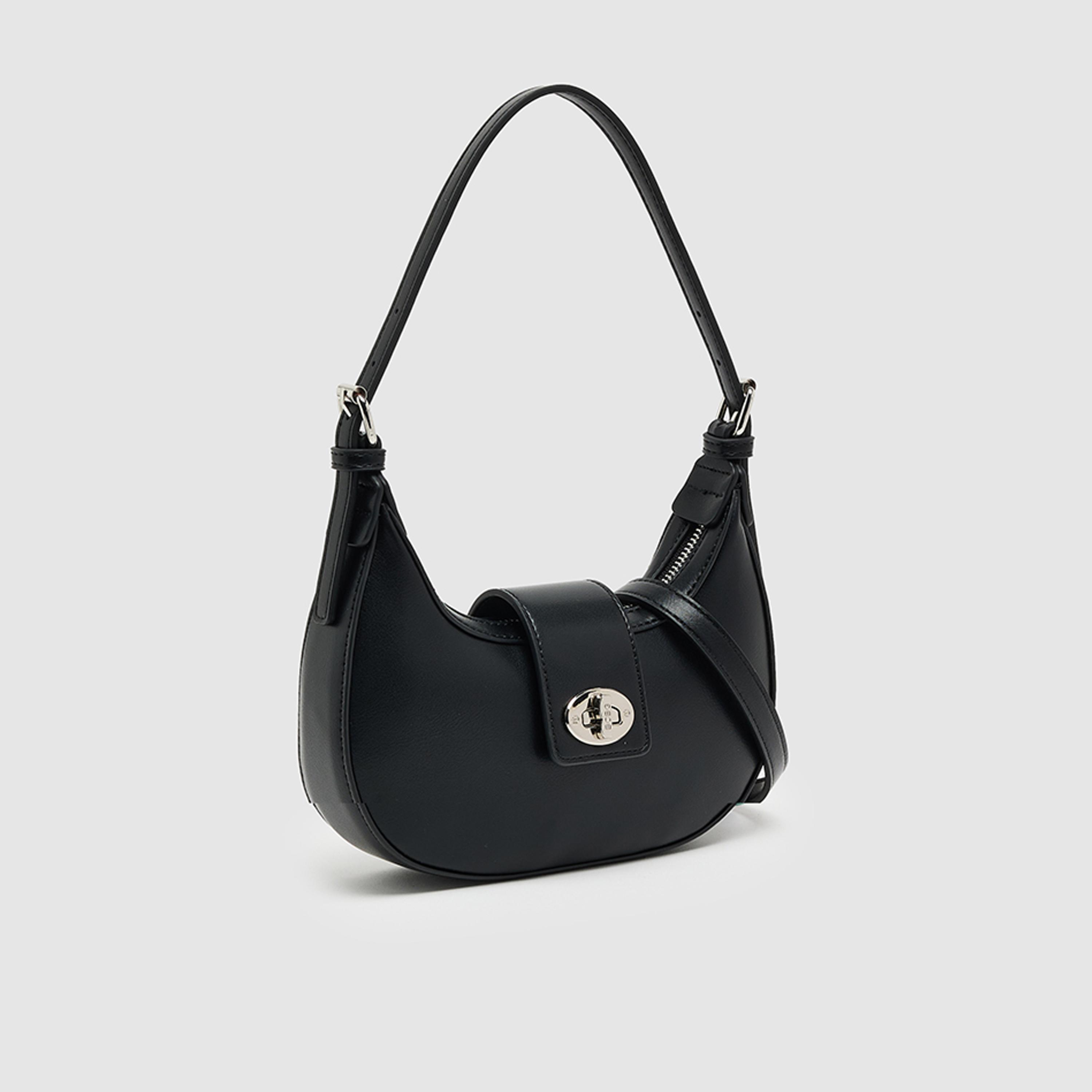 بي سي بي جي - شنطة كتف عادية بمقبض علوي وقفل لولبي وحزام قابل للتعديل | 22 × 18 × 6 سم-women-bagsandwallets-handbags-image-3