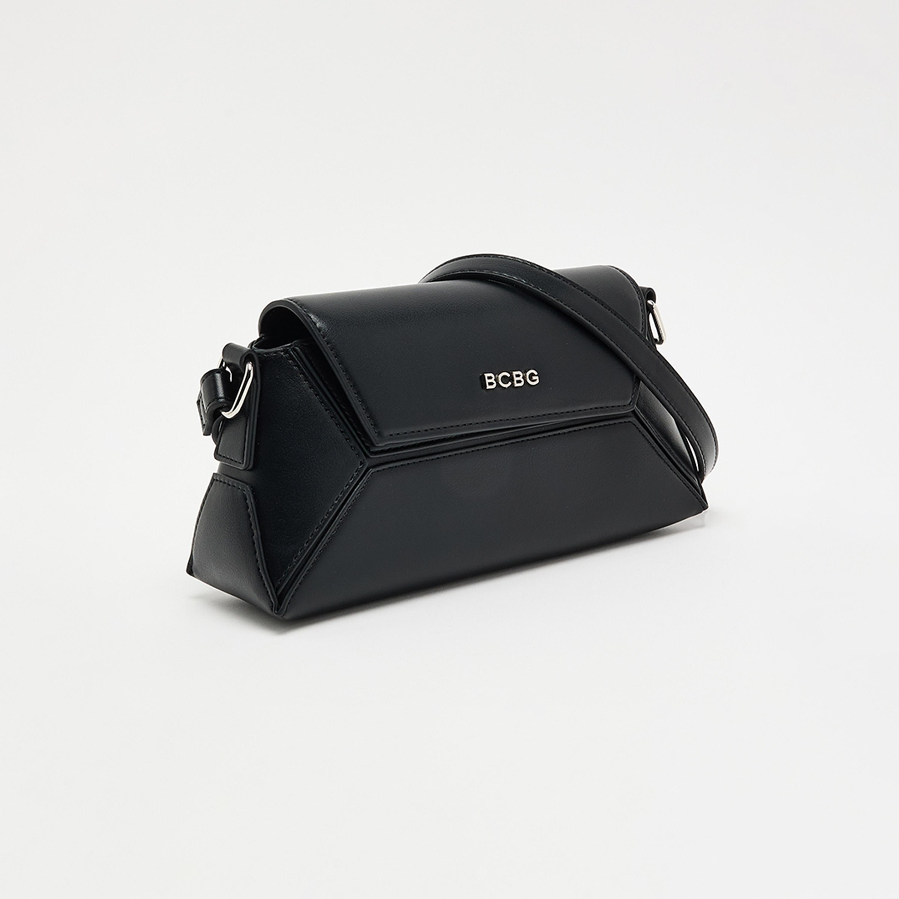 BCBG Plain Top Handle Sling Bag with Magnetic Closure and Adjustable Strap | 27 X 13 X 10 CM-women-bagsandwallets-handbags-image-1