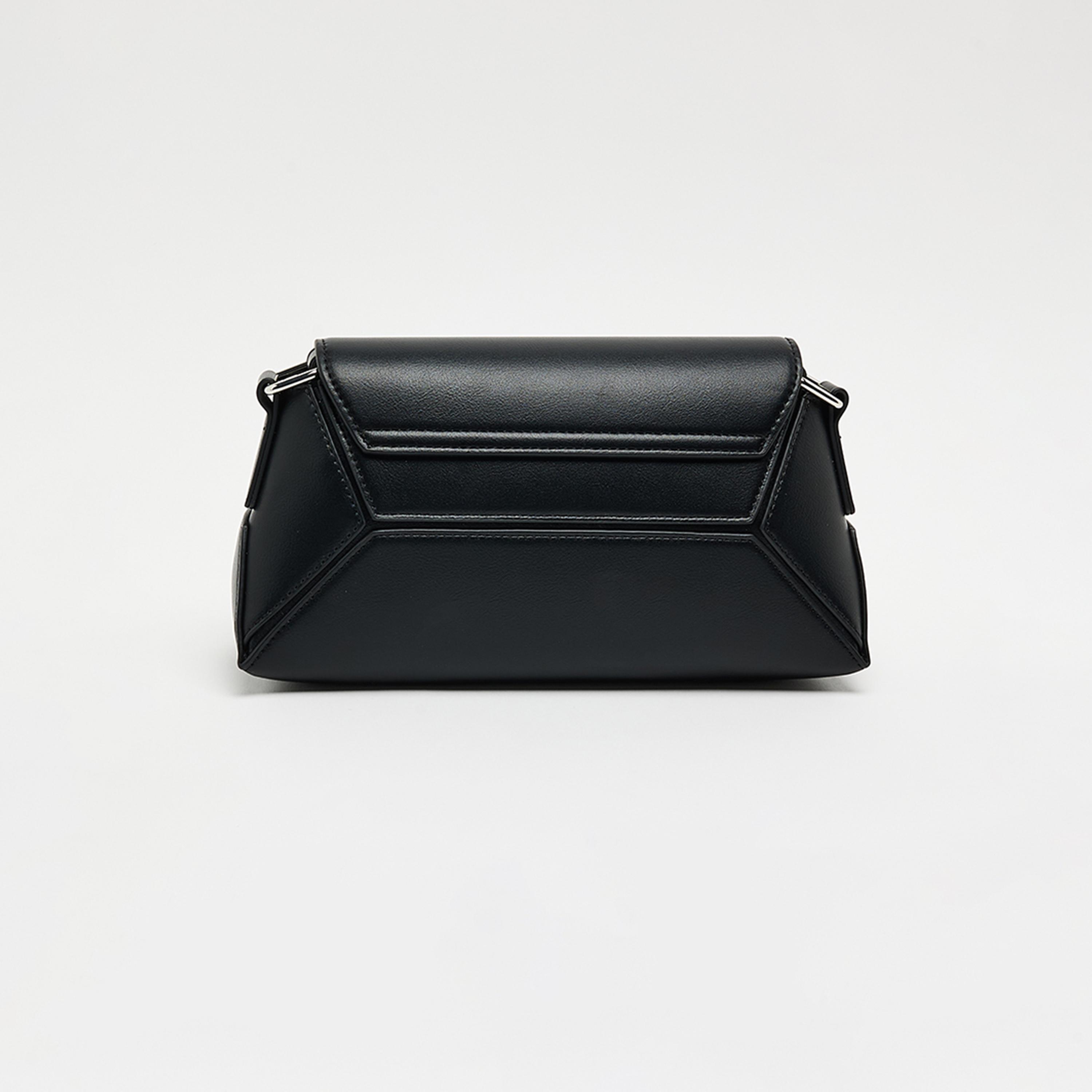 BCBG Plain Top Handle Sling Bag with Magnetic Closure and Adjustable Strap | 27 X 13 X 10 CM-women-bagsandwallets-handbags-image-3