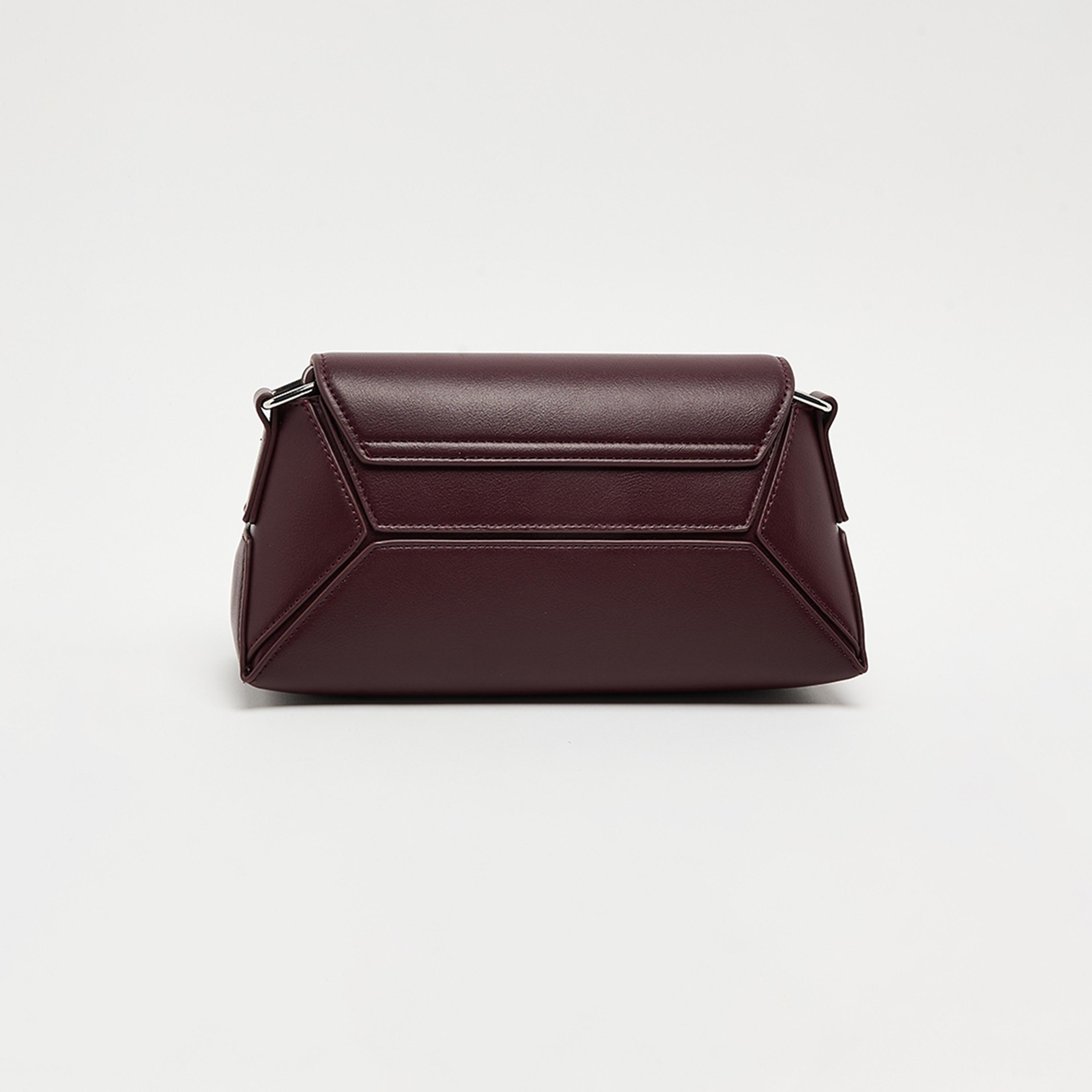 BCBG Plain Top Handle Sling Bag with Magnetic Closure and Adjustable Strap | 27 X 13 X 10 CM-women-bagsandwallets-handbags-image-3