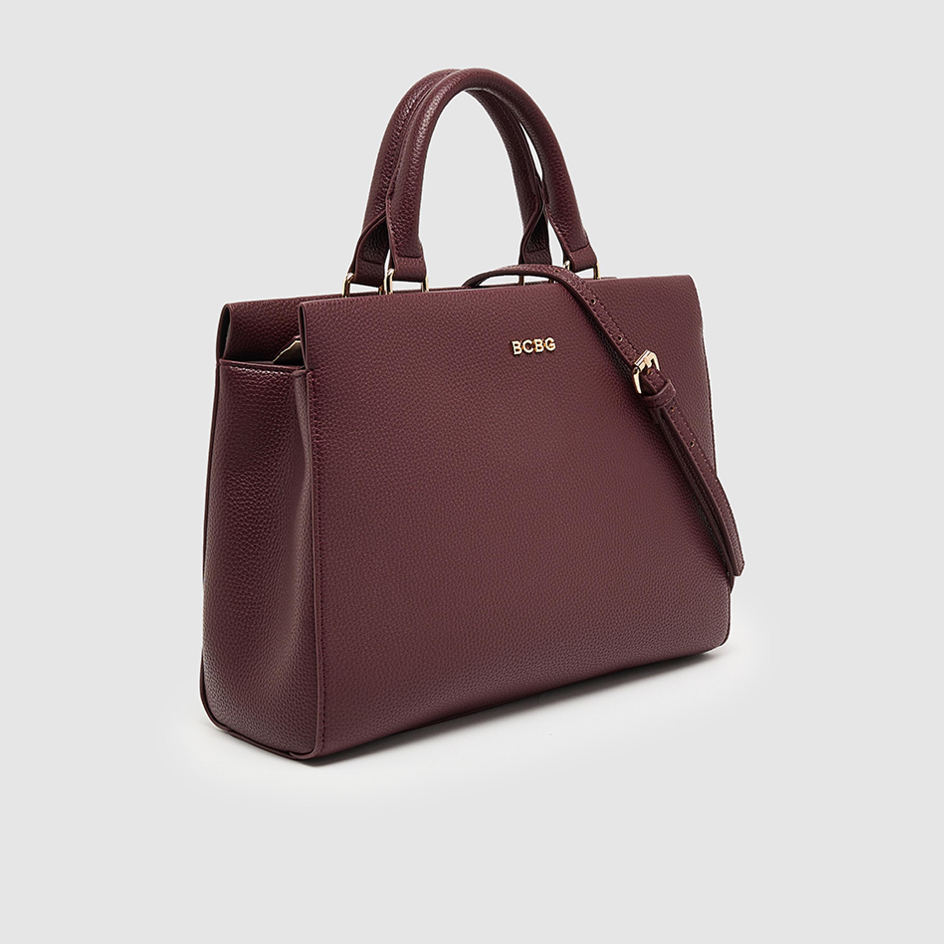 بي سي بي جي - شنطة يد علوية مزخرفة بمقبض وسحاب إغلاق وحزام قابل للتعديل | 31 × 23 × 11 سم-women-bagsandwallets-handbags-image-3
