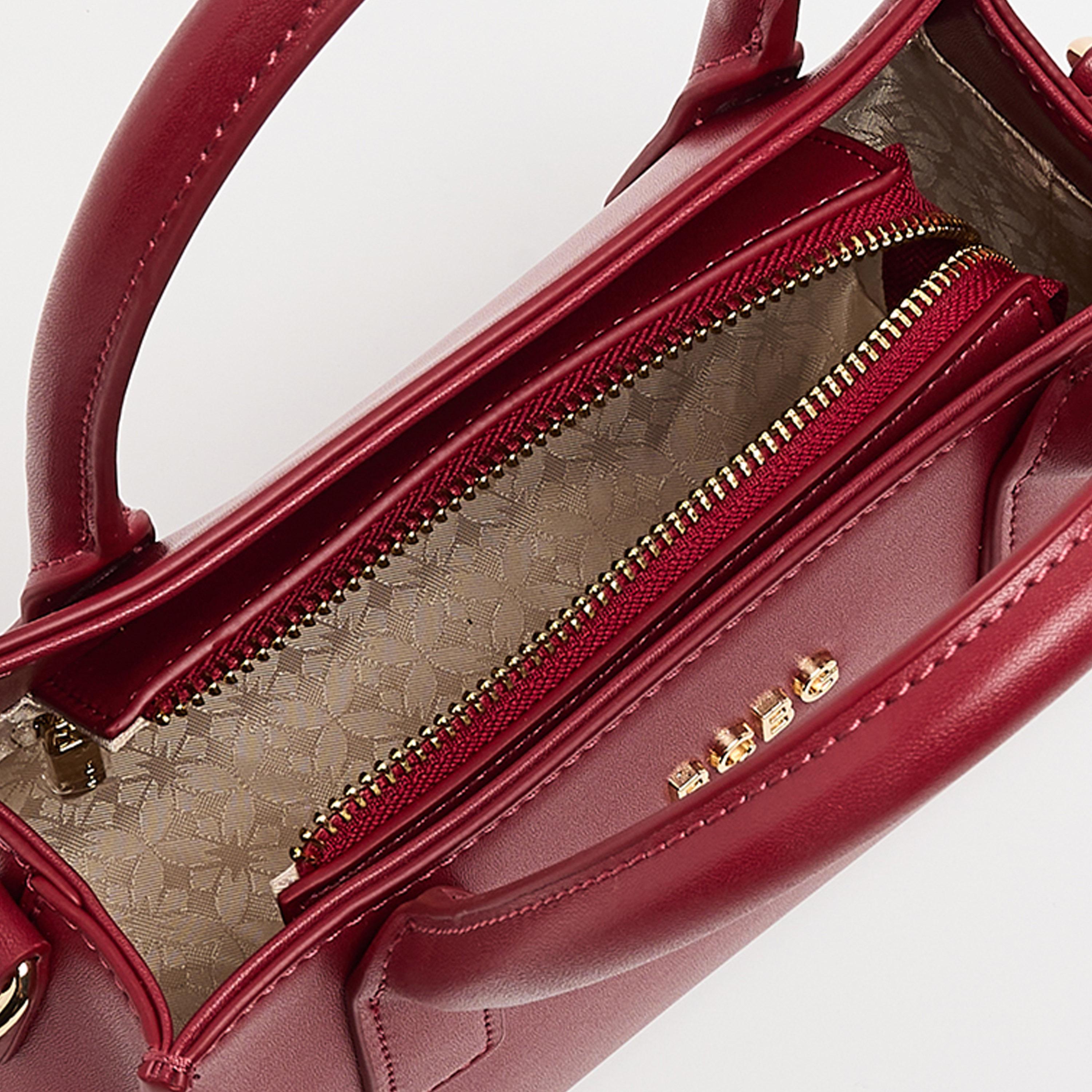 بي سي بي جي - شنطة يد عادية بمقبض علوي وسحاب إغلاق وحزام قابل للتعديل | 33 × 17 × 10 سم-women-bagsandwallets-handbags-image-6