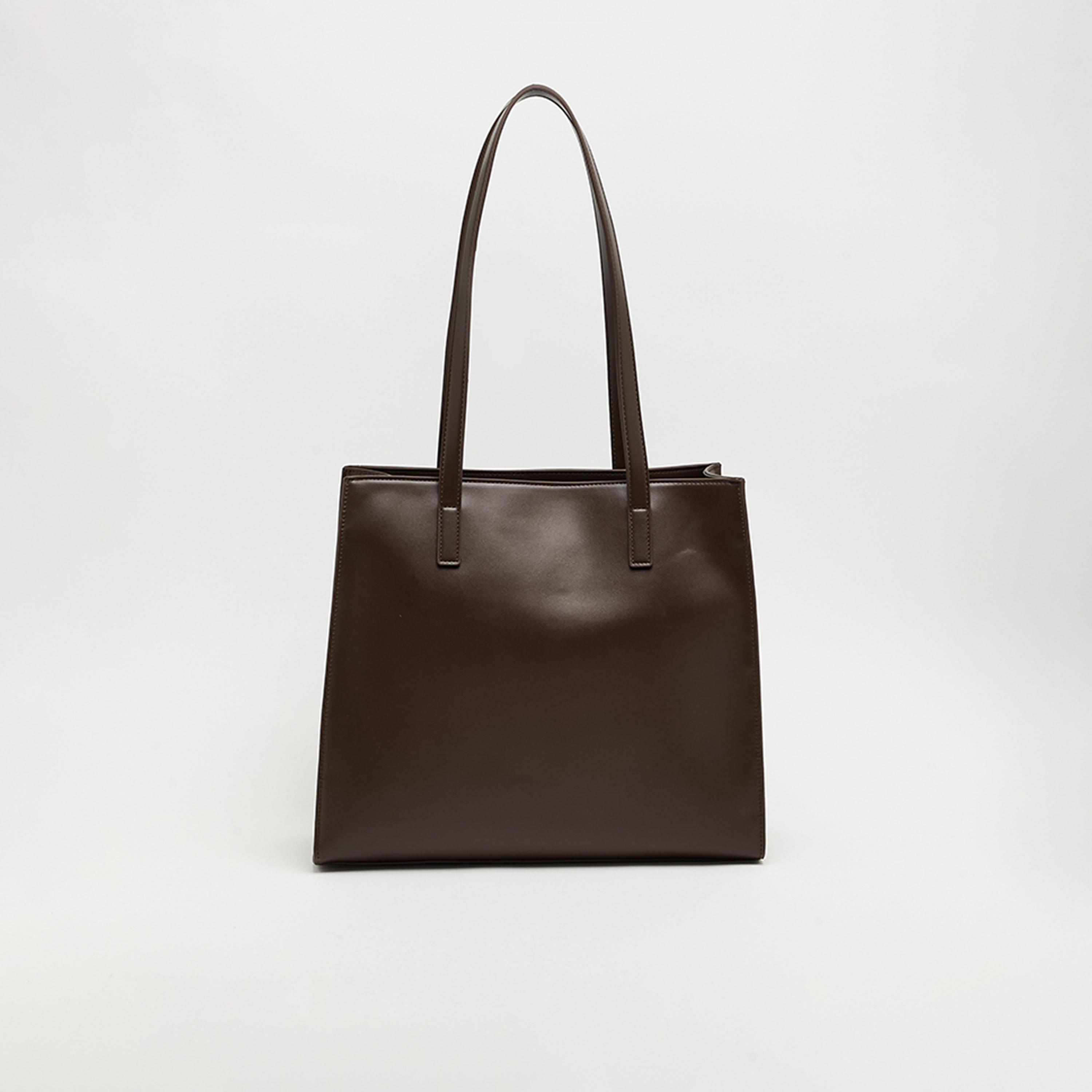 بي سي بي جي - شنطة كتف عادية بمقبض علوي وسحاب إغلاق | 35 × 30 × 13 سم-women-bagsandwallets-handbags-image-3