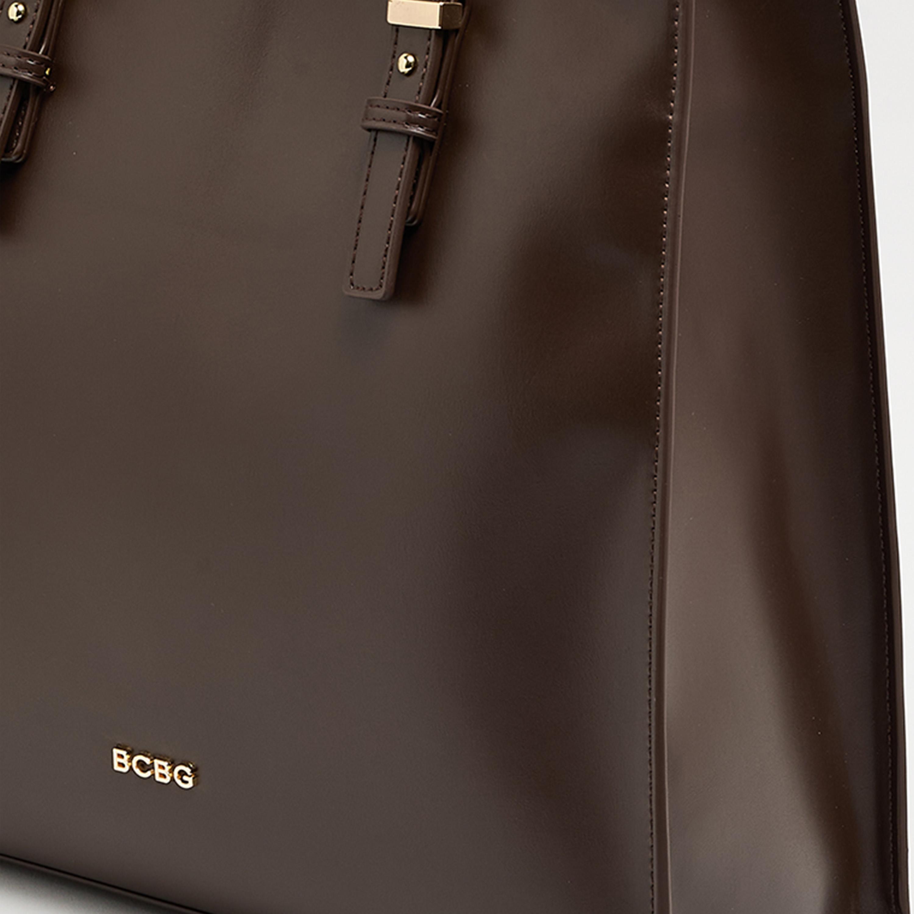 بي سي بي جي - شنطة كتف عادية بمقبض علوي وسحاب إغلاق | 35 × 30 × 13 سم-women-bagsandwallets-handbags-image-4