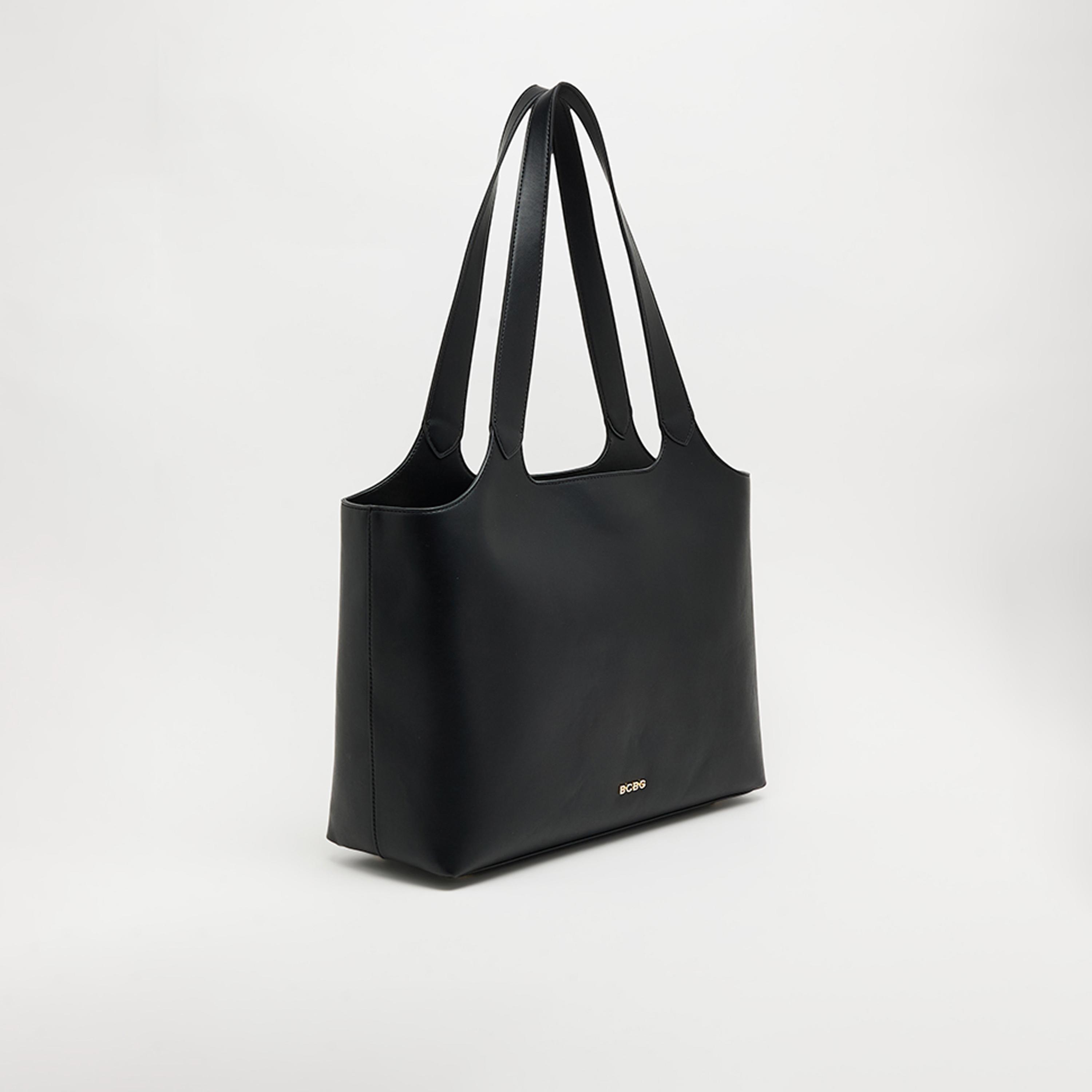 BCBG Plain Top Handle Shoulder Bag with Zipper Closure | 45 X 30 X 19 CM-women-bagsandwallets-handbags-image-1