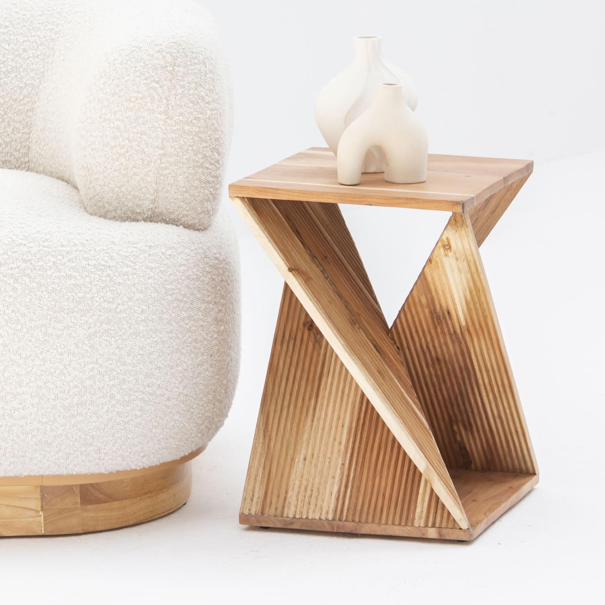 Art and Craft Montera Wooden Top Side Table