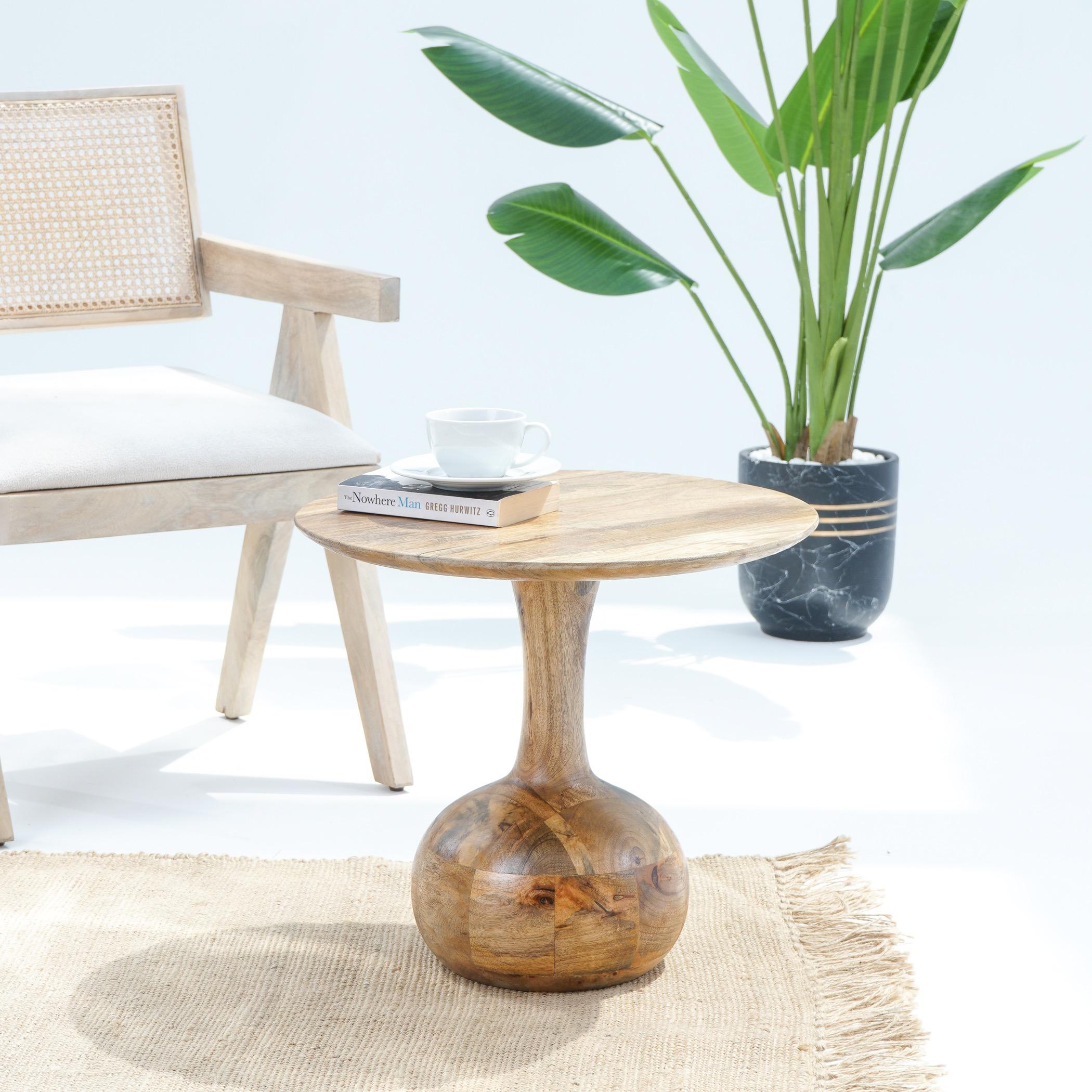 Art and Craft Volara Wooden Top Side Table