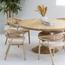 طاولة طعام 6 مقاعد بسطح خشبي بتصميم الساعة الرملية - آرت آند كرافت فيرونا-furniture-diningroom-diningtables-image-6