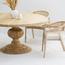 طاولة طعام 6 مقاعد بسطح خشبي بتصميم الساعة الرملية - آرت آند كرافت فيرونا-furniture-diningroom-diningtables-image-2