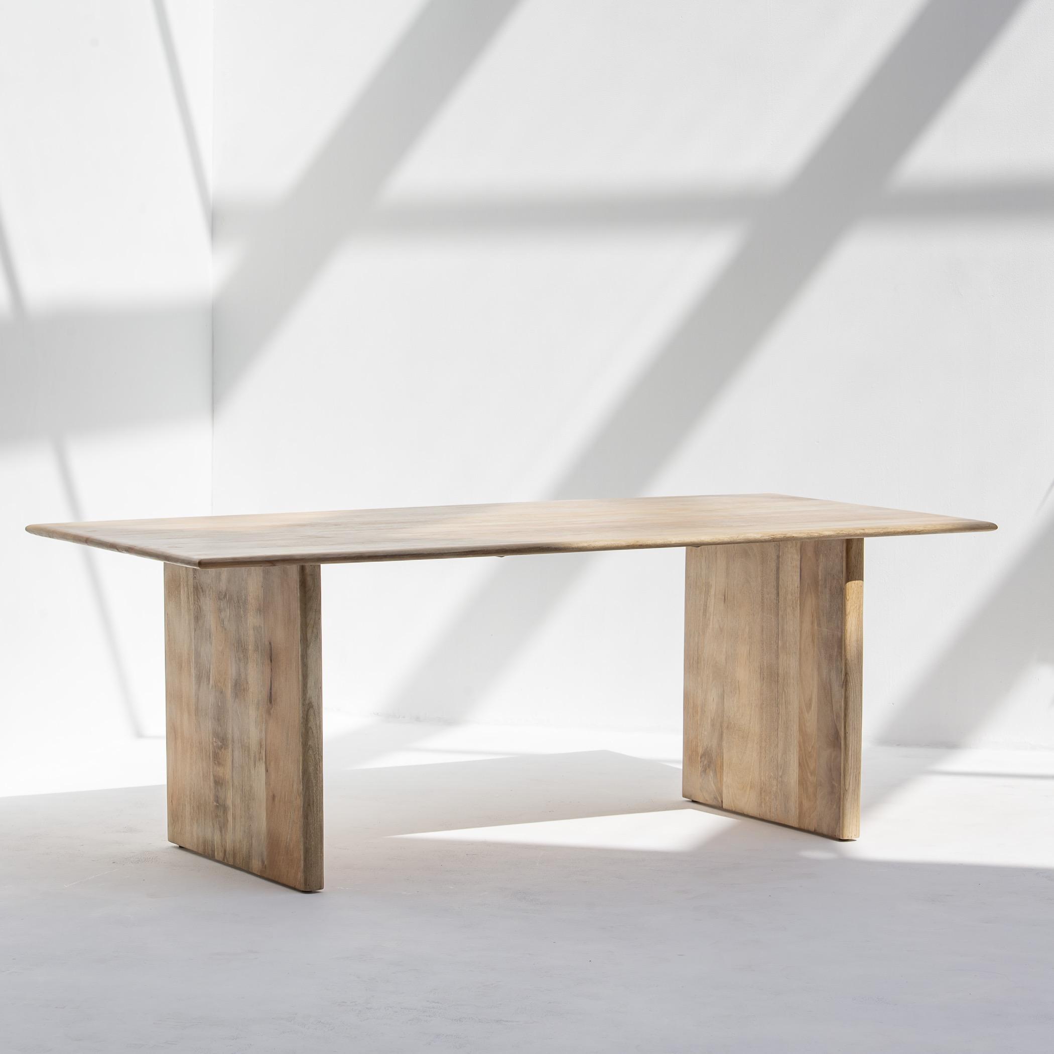 Art and Craft Aurevo 6-Seater Wooden Top Dining Table
