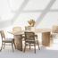 طاولة سفرة بسطح خشبي لـ6 مقاعد أوريڤو - آرت أند كرافت-furniture-diningroom-diningtables-image-2