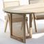 طقم طاولة سفرة بسطح خشبي لـ5 مقاعد كانوفيا - آرت أند كرافت-furniture-diningroom-diningtables-image-4