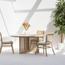 طاولة طعام لـ 6 مقاعد بسطح خشبي - آرت آند كرافت كانوفيا-furniture-diningroom-diningtables-image-1