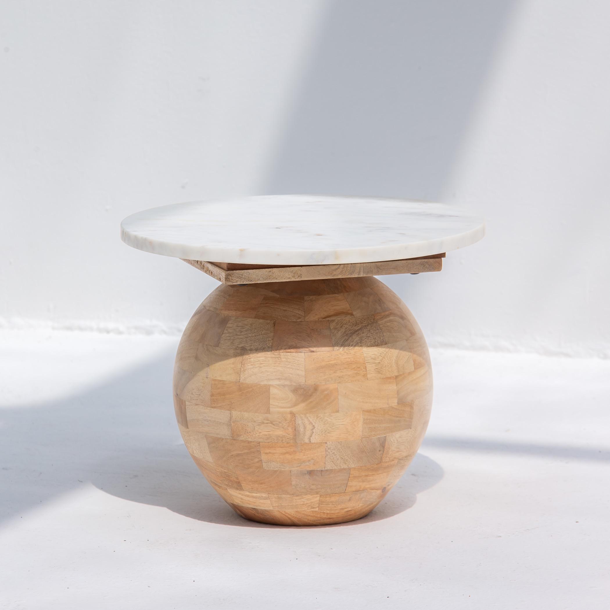 Art and Craft Terraluxe Marble Top Side Table