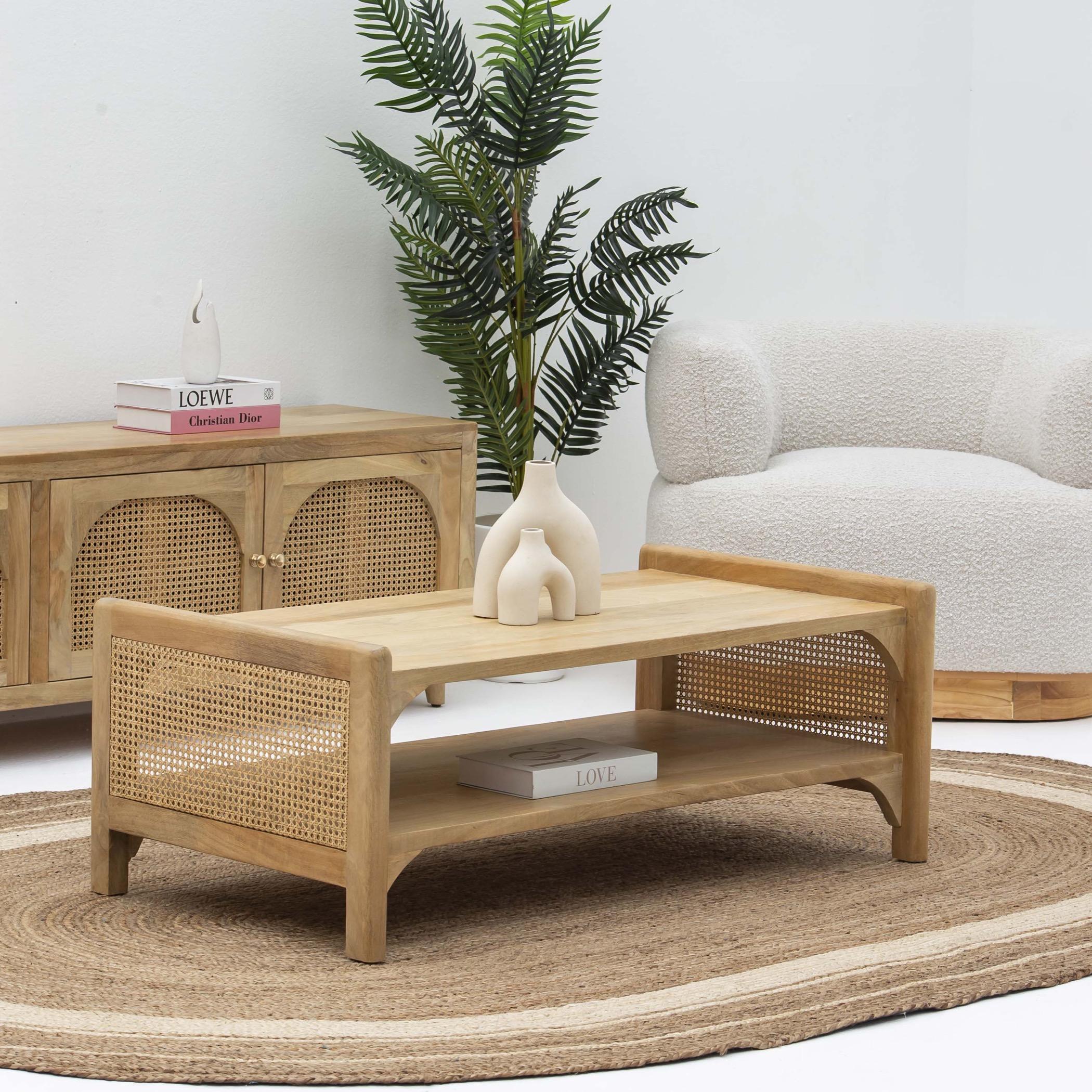 Art and Craft Canovia Wooden Top Coffee Table