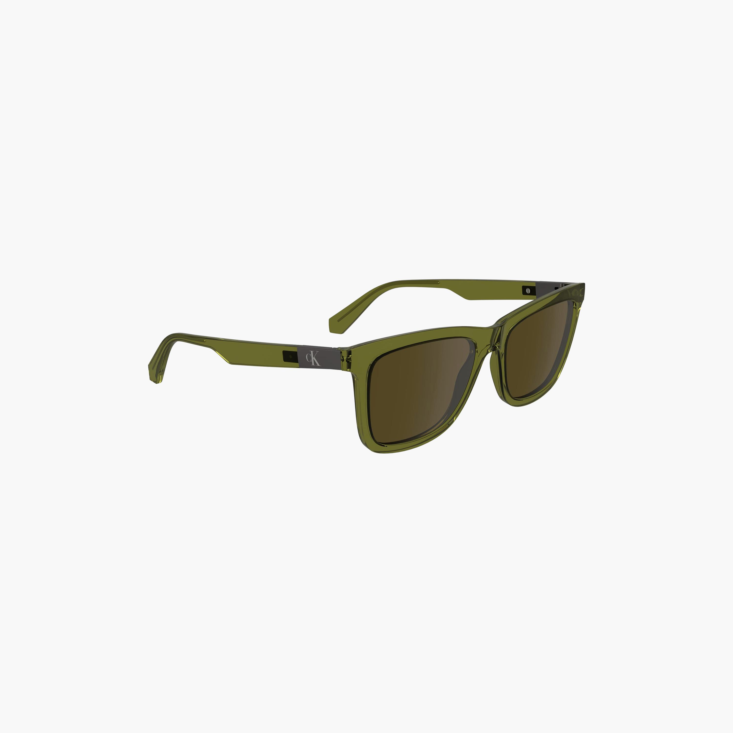 Calvin Klein Jeans Unisex Square Mirror Green Sunglasses | CKJ24601S.309-men-sunglasses-image-5
