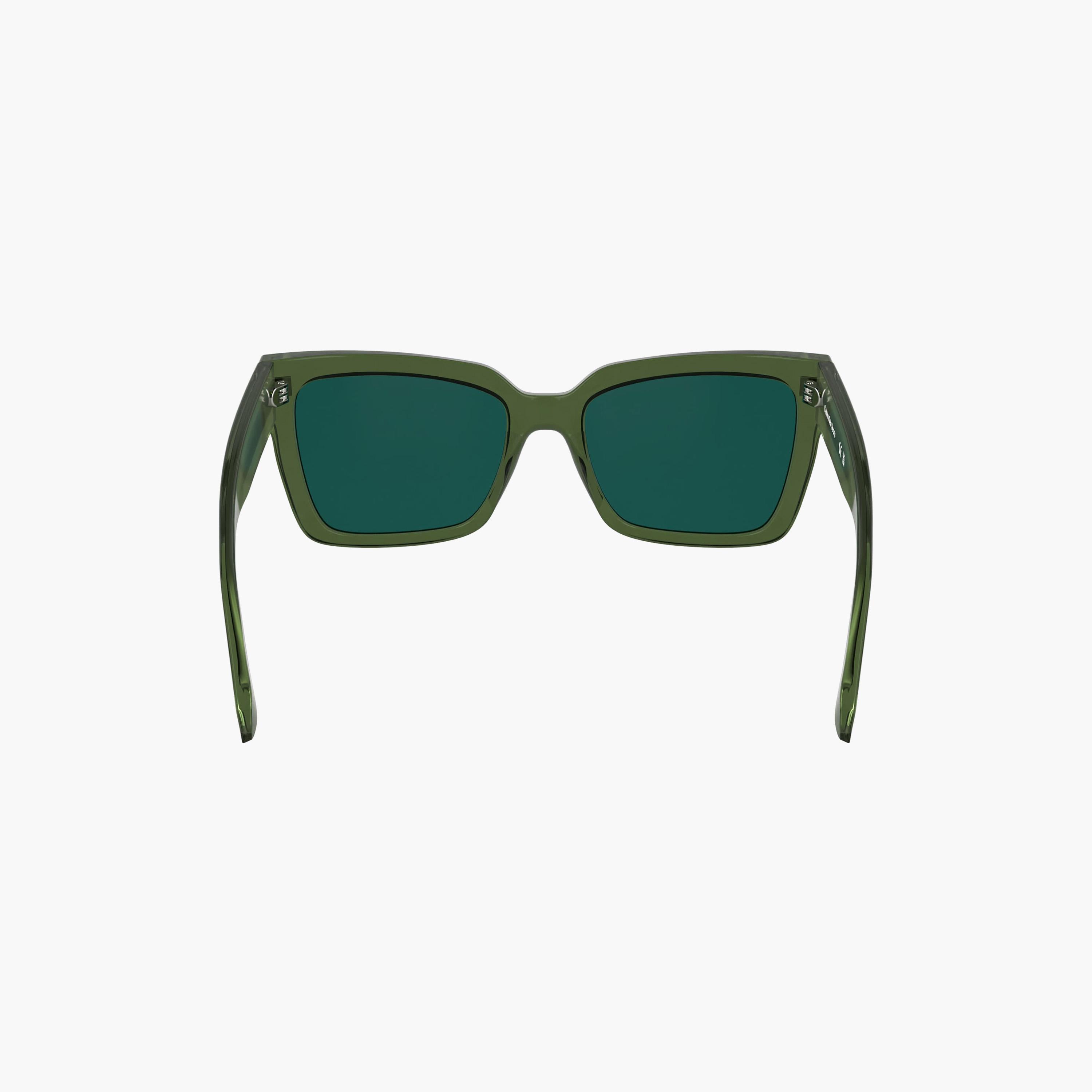 نظارات شمسية مربعة عاكسة خضراء من كالفن كلاين جينز للنساء | CKJ24606S.008-women-sunglasses-image-5