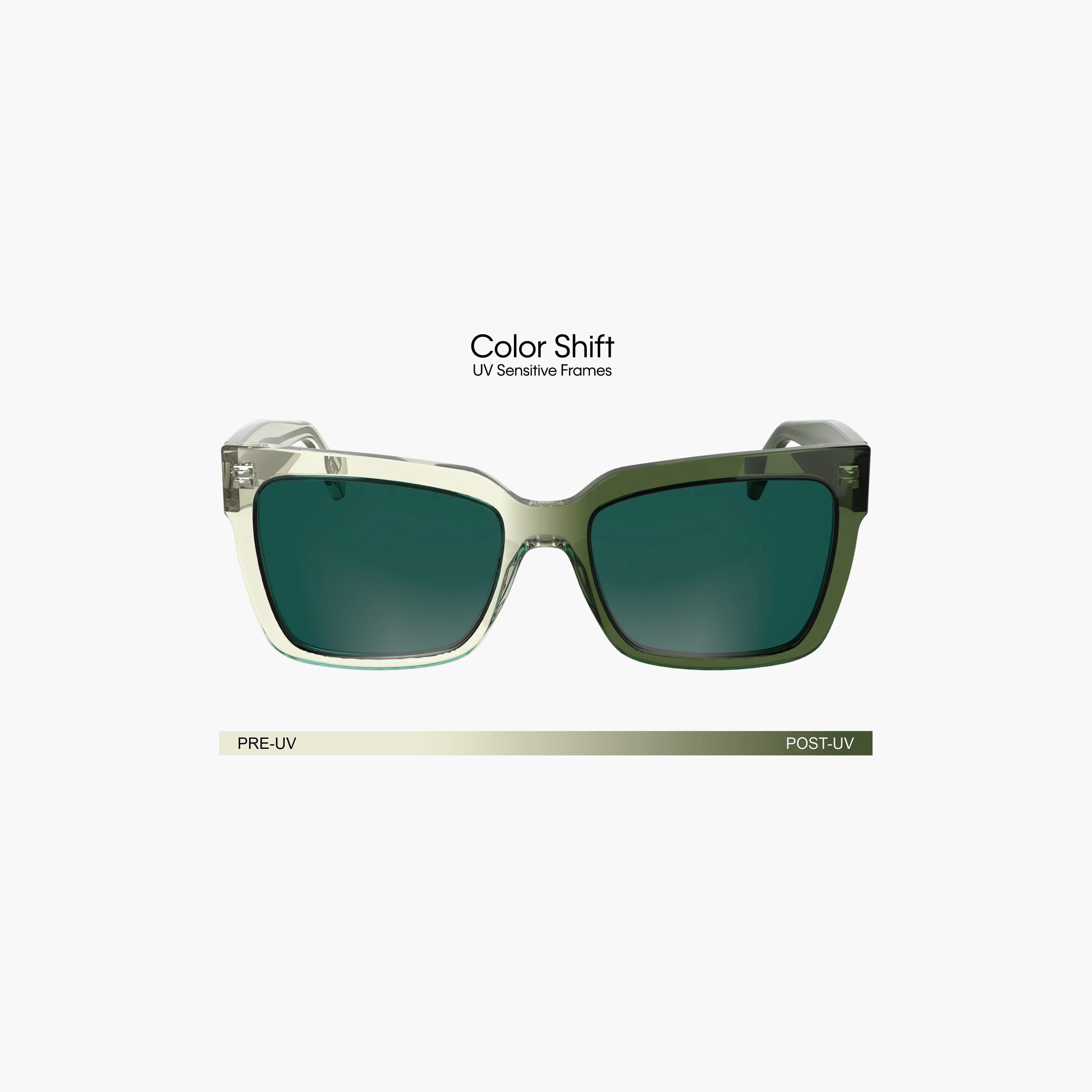 نظارات شمسية مربعة عاكسة خضراء من كالفن كلاين جينز للنساء | CKJ24606S.008-women-sunglasses-image-6