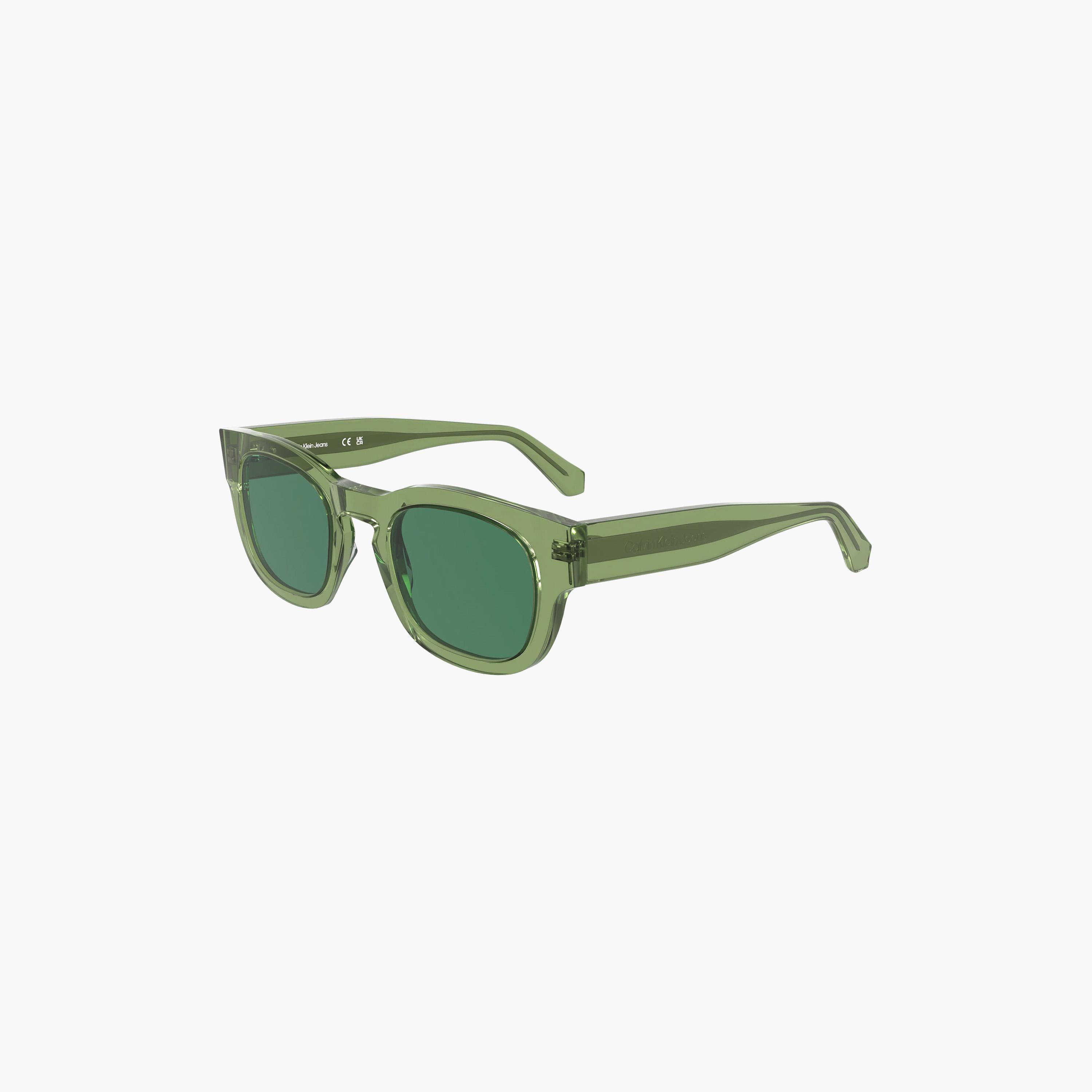 نظارات شمسية دائرية عاكسة خضراء من كالفن كلاين جينز للجنسين | CKJ25601S0.305-men-sunglasses-image-1
