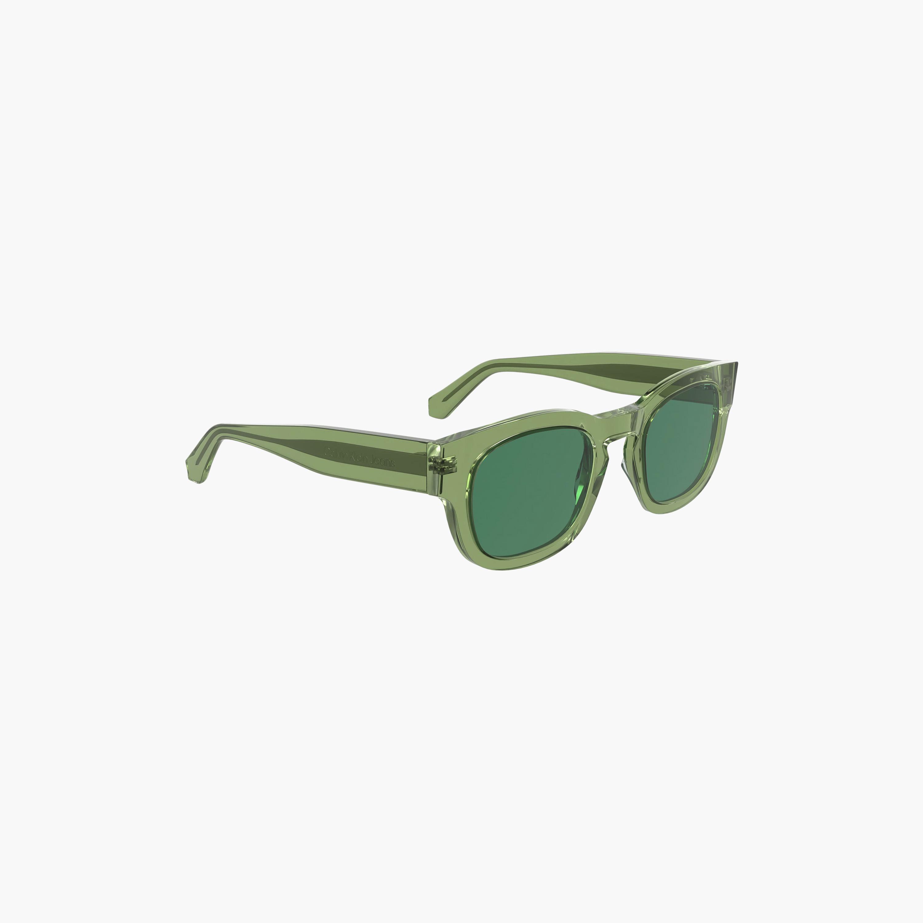 نظارات شمسية دائرية عاكسة خضراء من كالفن كلاين جينز للجنسين | CKJ25601S0.305-men-sunglasses-image-2