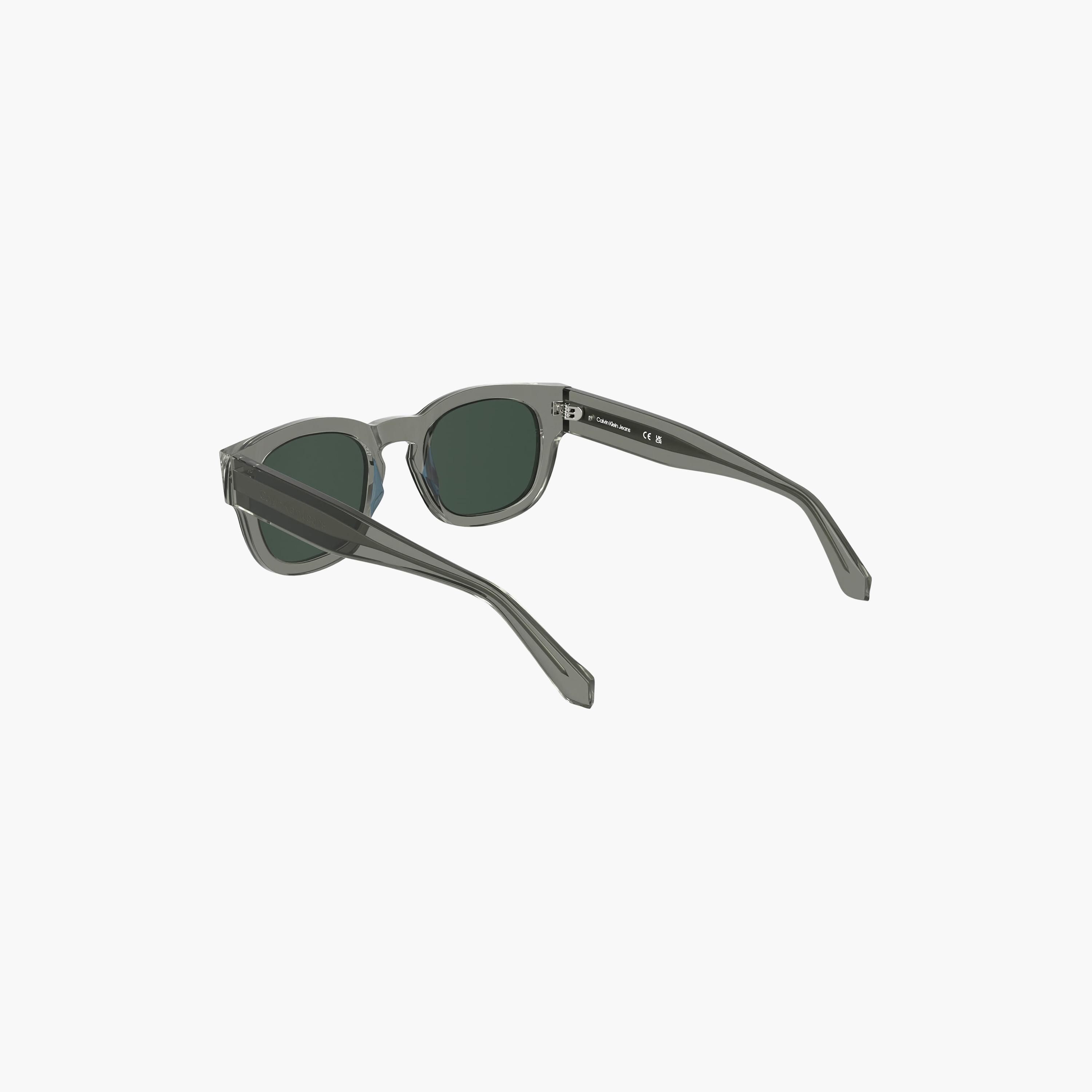 نظارات شمسية دائرية عاكسة خضراء من كالفن كلاين جينز للجنسين | CKJ25601S057-men-sunglasses-image-2