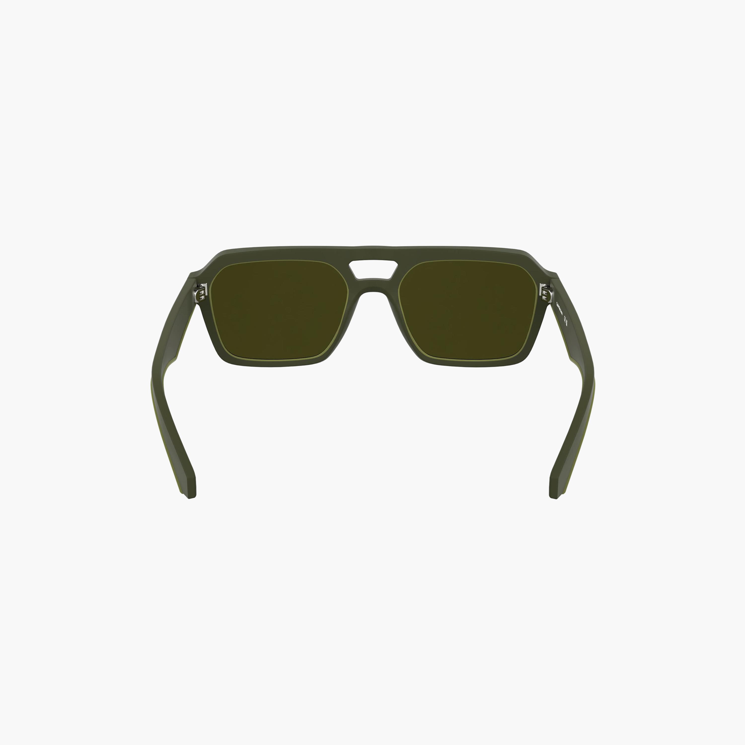نظارات شمسية رجالية من كالفن كلاين جينز بتصميم طيار، لون أخضر عاكس | CKJ25603S.309-men-sunglasses-image-5