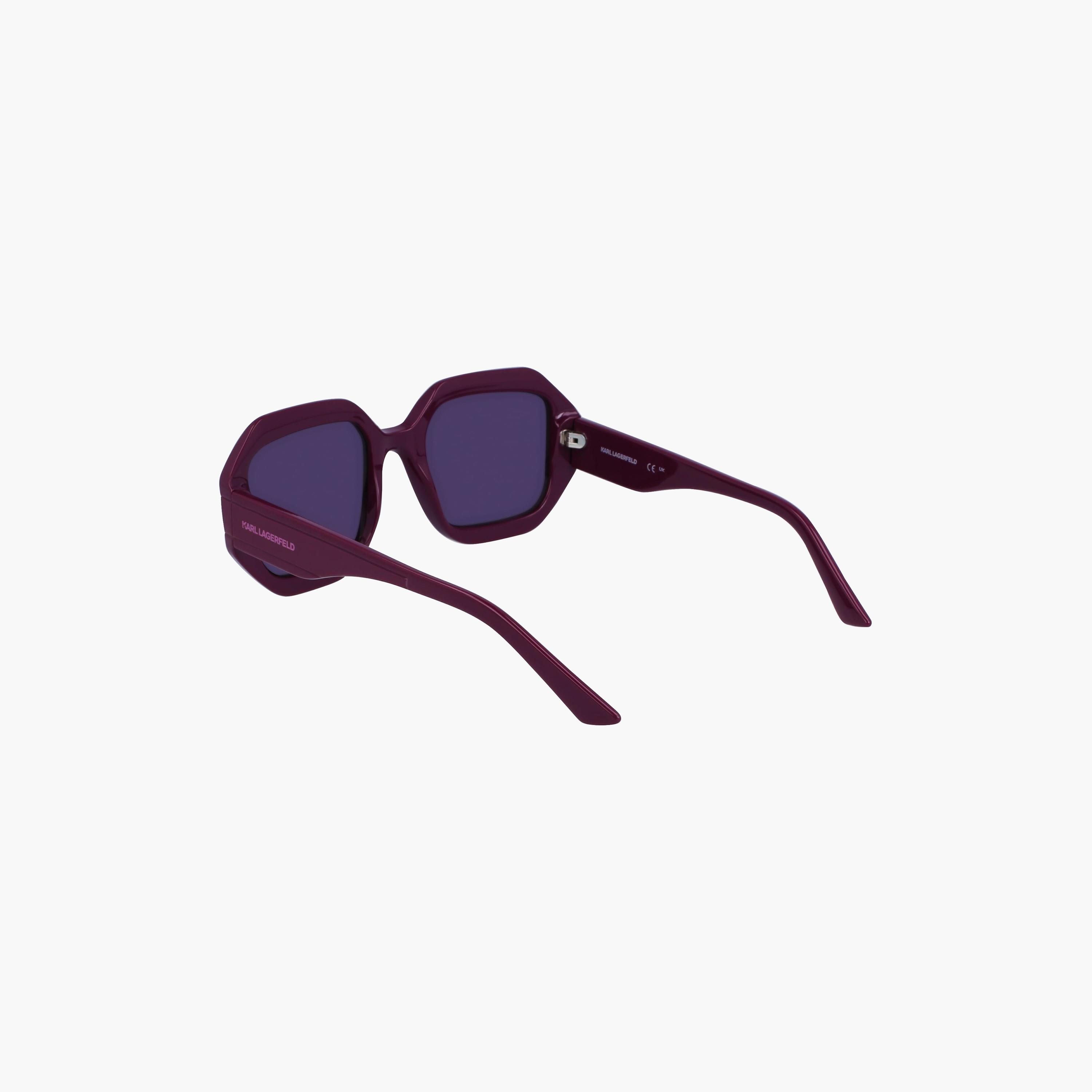 نظارات شمسية نسائية مربعة عاكسة من كارل لاغرفيلد باللون البنفسجي | KL6124S.541-women-sunglasses-image-2