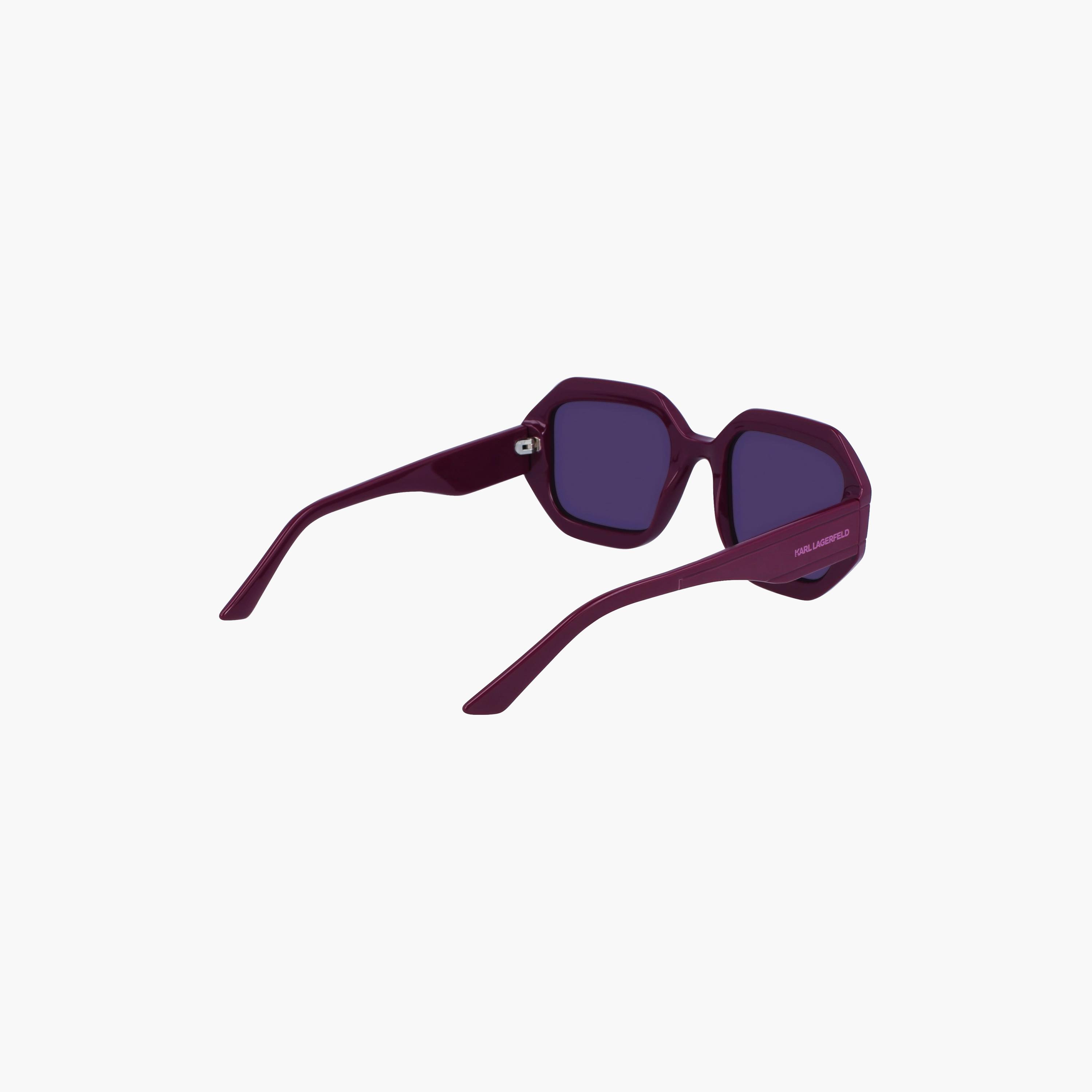 نظارات شمسية نسائية مربعة عاكسة من كارل لاغرفيلد باللون البنفسجي | KL6124S.541-women-sunglasses-image-3