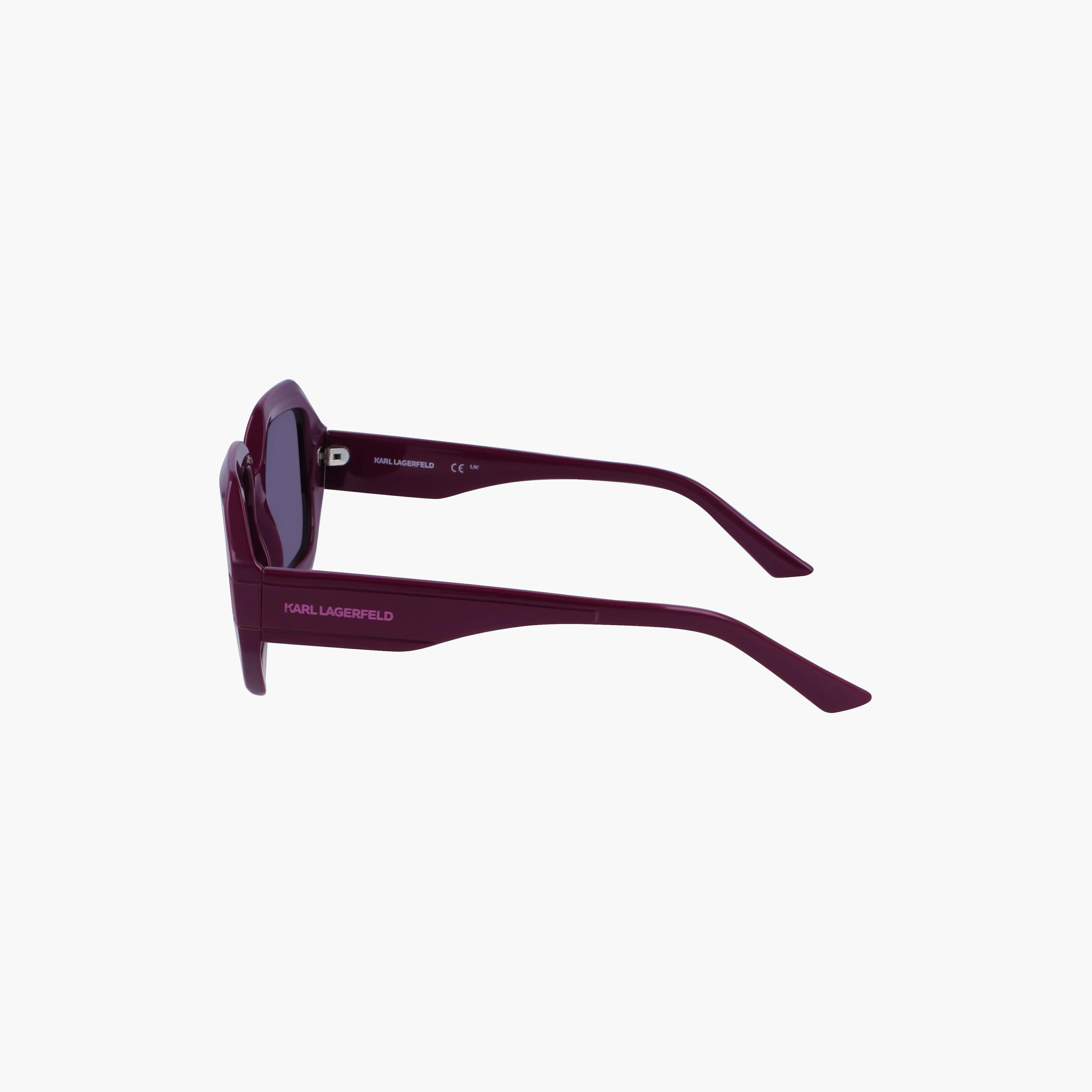 نظارات شمسية نسائية مربعة عاكسة من كارل لاغرفيلد باللون البنفسجي | KL6124S.541-women-sunglasses-image-4