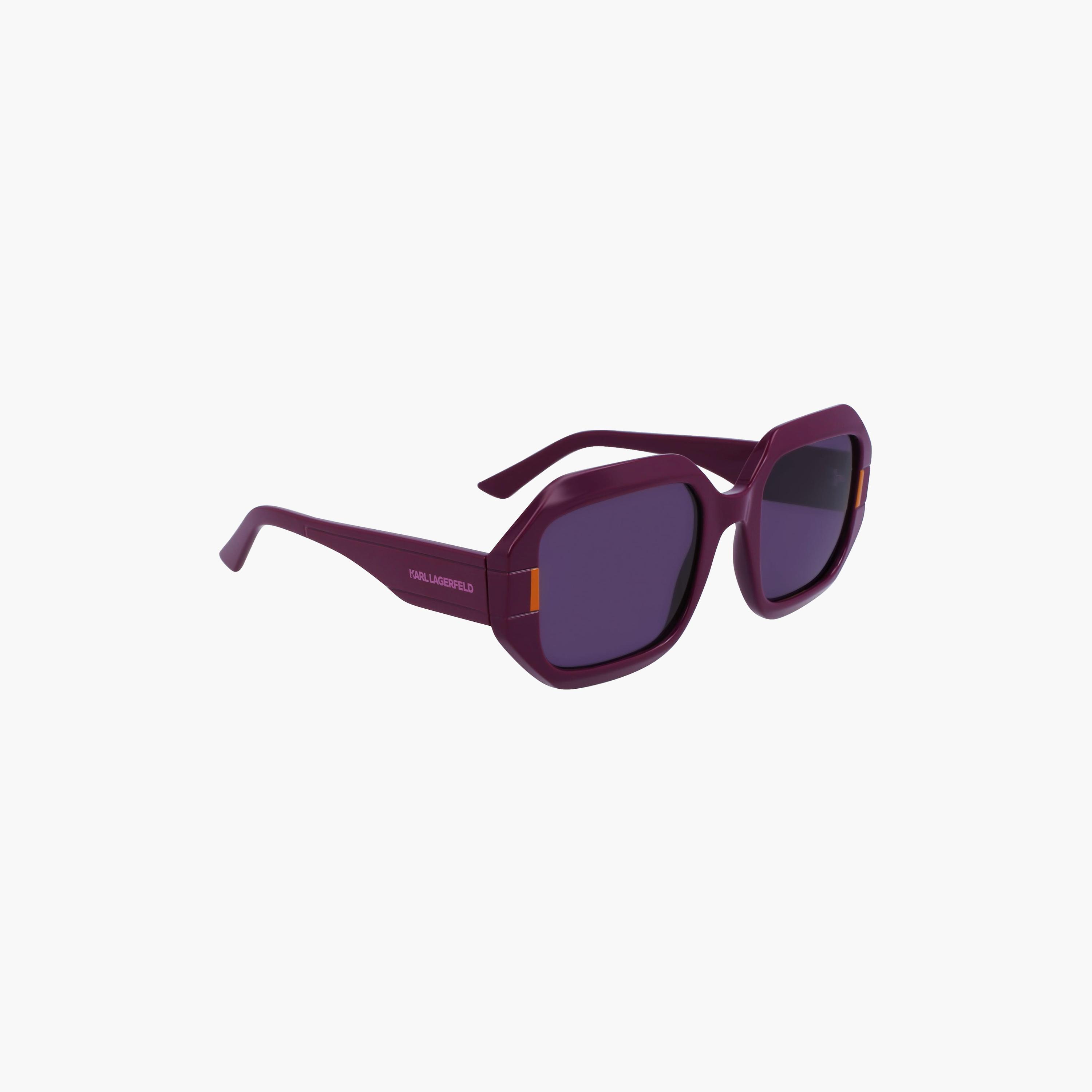نظارات شمسية نسائية مربعة عاكسة من كارل لاغرفيلد باللون البنفسجي | KL6124S.541-women-sunglasses-image-5