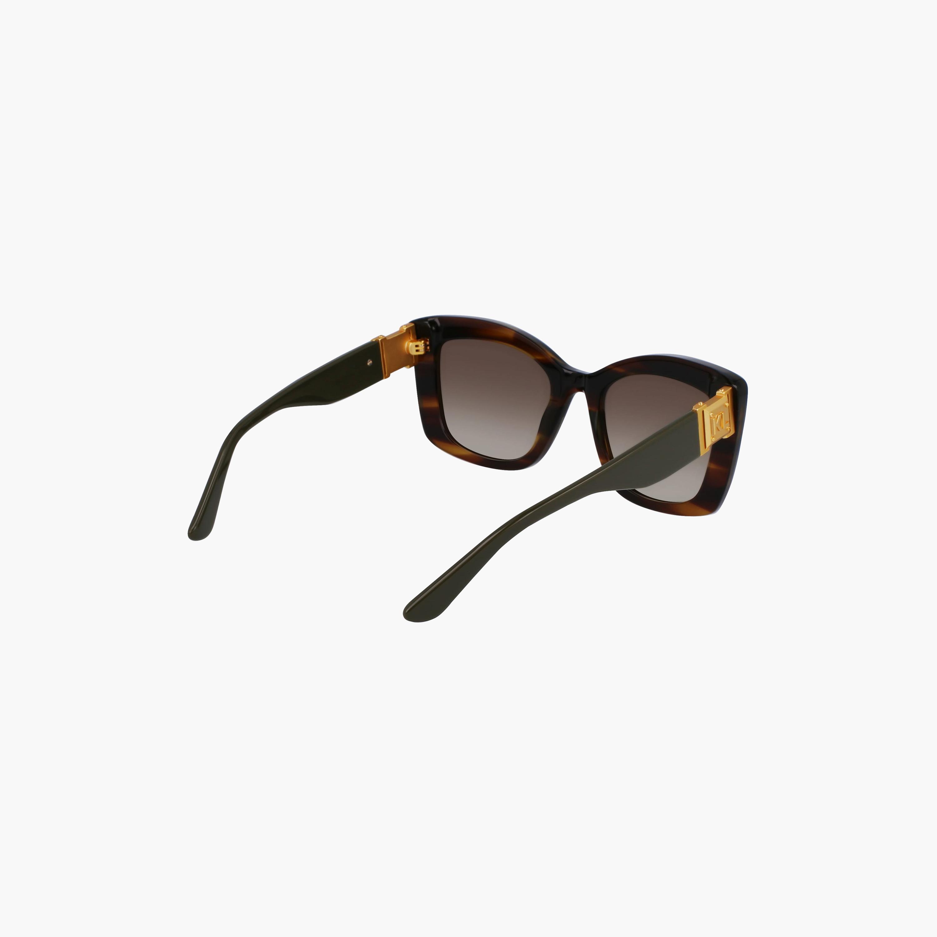 نظارات شمسية نسائية من كارل لاغرفيلد بتصميم عين القطة، لون بني عاكس | KL6139S.212-women-sunglasses-image-3
