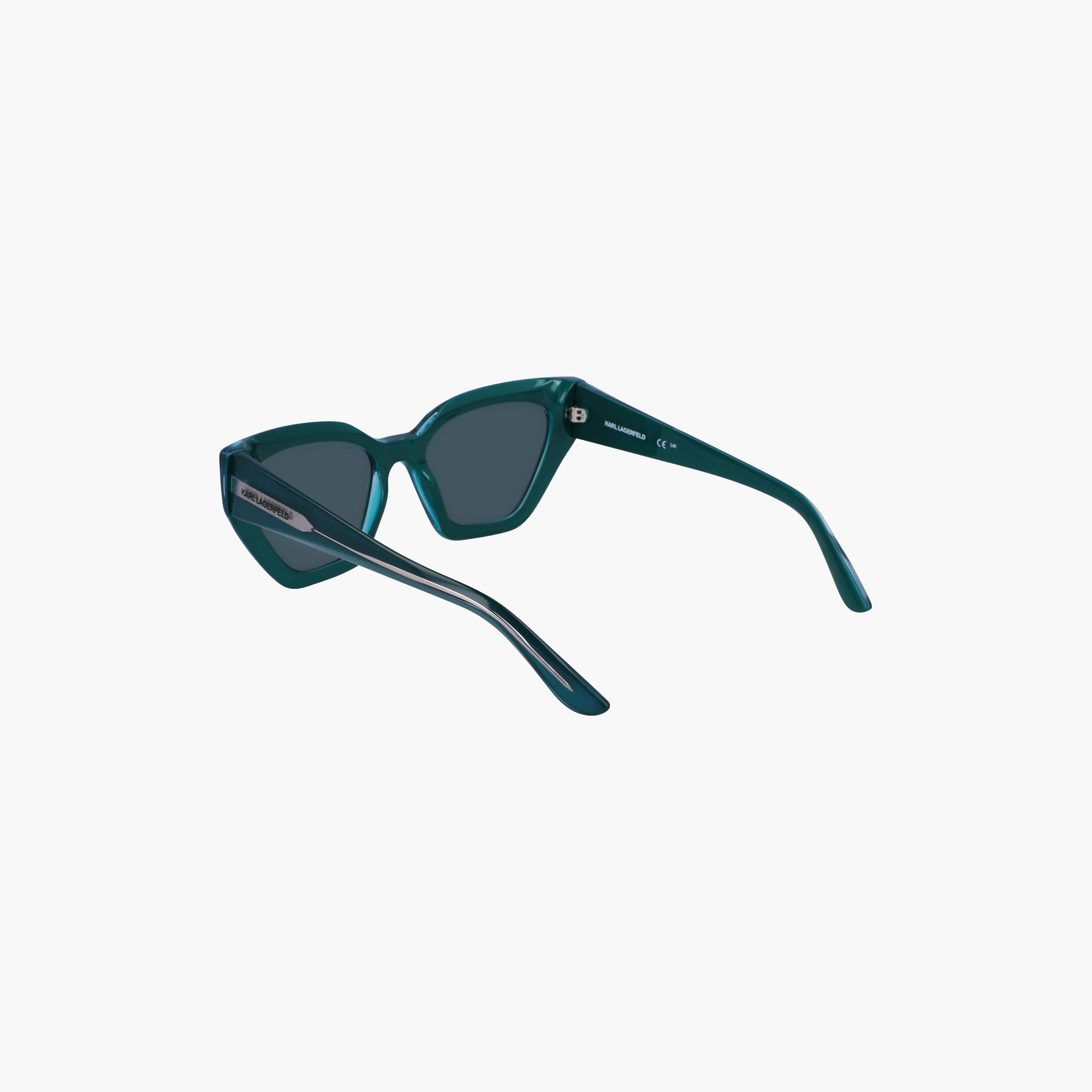 نظارات شمسية نسائية من كارل لاغرفيلد بتصميم عين القطة، رمادية اللون | KL6145S.300-women-sunglasses-image-2