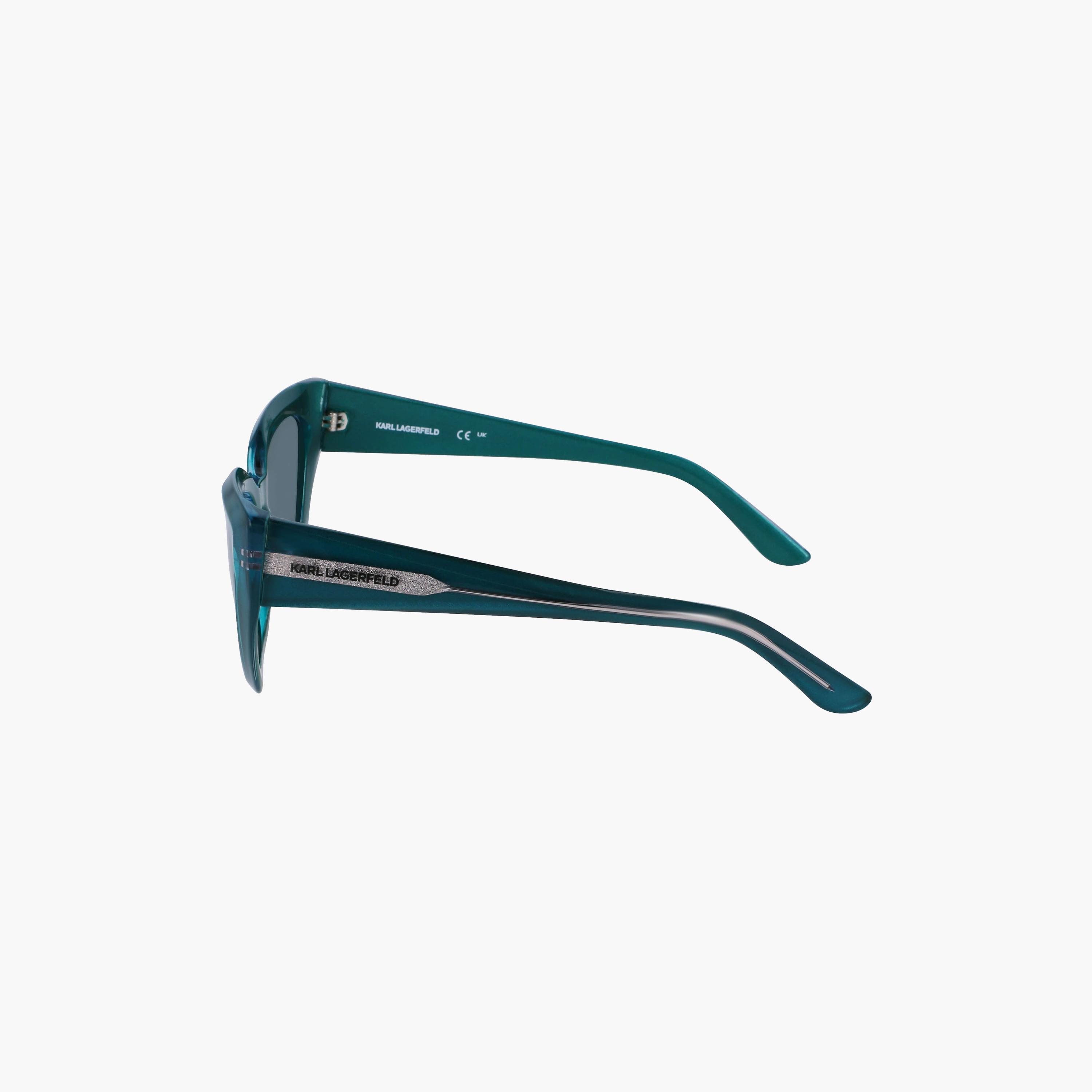 نظارات شمسية نسائية من كارل لاغرفيلد بتصميم عين القطة، رمادية اللون | KL6145S.300-women-sunglasses-image-5