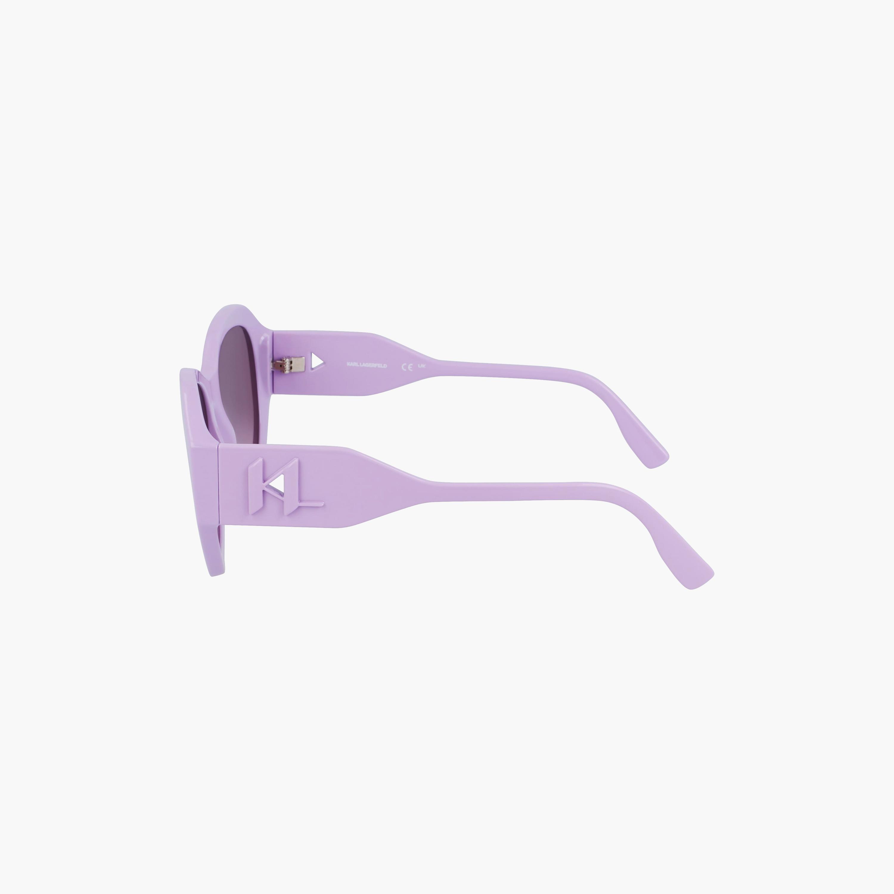 نظارات شمسية نسائية من كارل لاغرفيلد بتصميم سداسي عاكس باللون البنفسجي | KL6146S.516-women-sunglasses-image-5