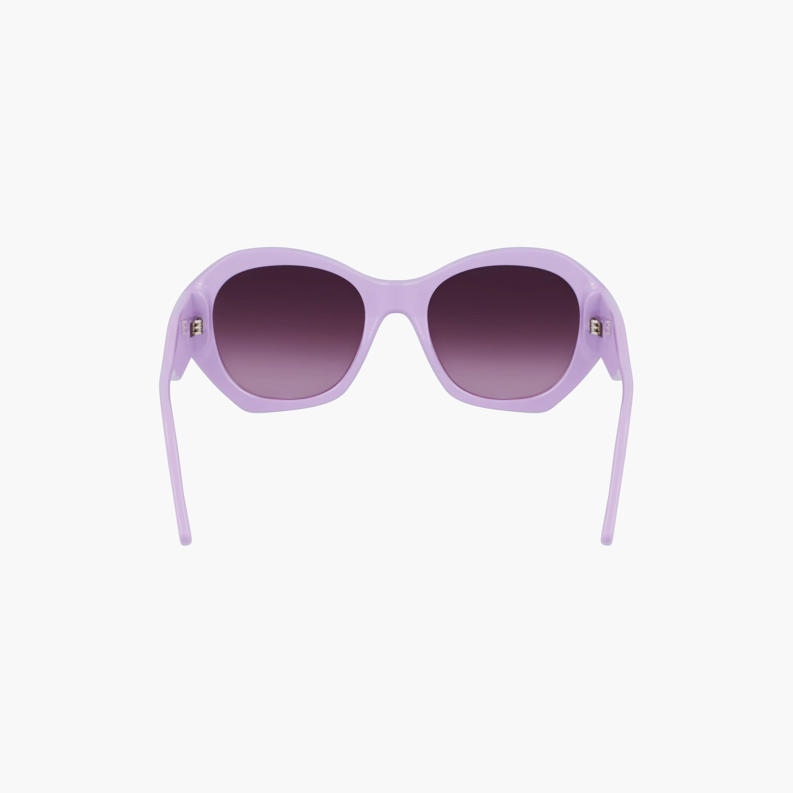 نظارات شمسية نسائية من كارل لاغرفيلد بتصميم سداسي عاكس باللون البنفسجي | KL6146S.516-women-sunglasses-image-6