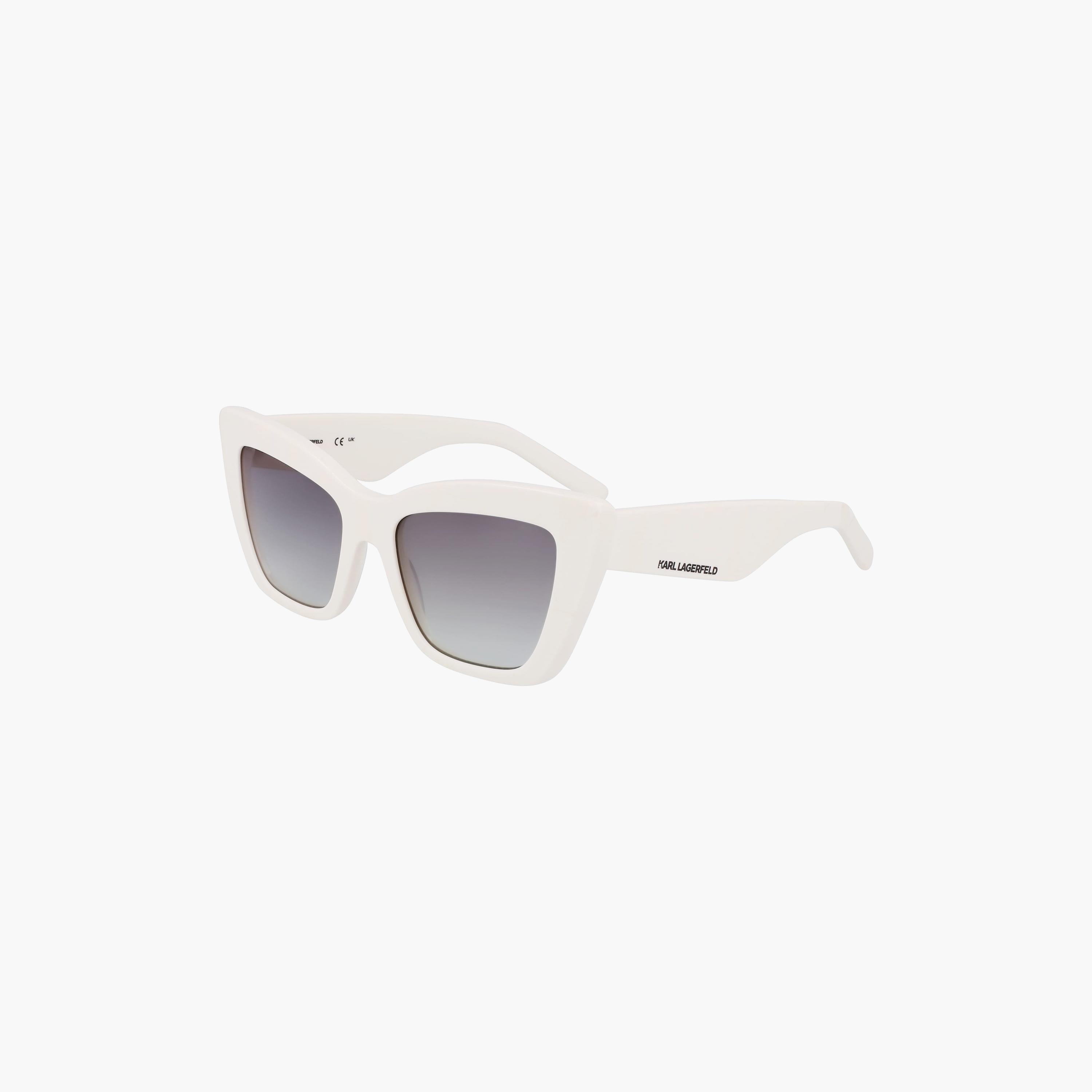نظارات شمسية نسائية من كارل لاغرفيلد بتصميم عين القطة، رمادية اللون | KL6158S.105-women-sunglasses-image-1