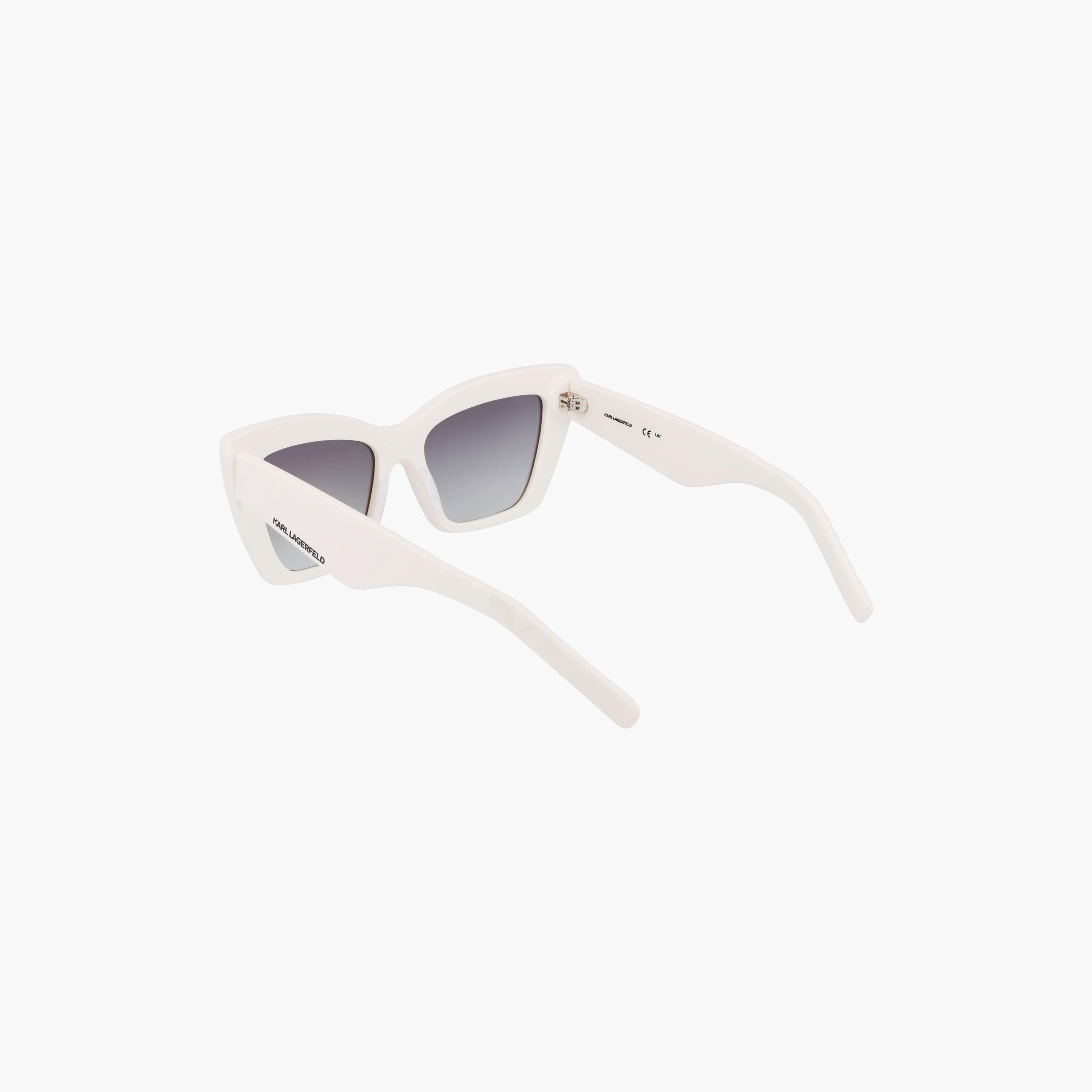 نظارات شمسية نسائية من كارل لاغرفيلد بتصميم عين القطة، رمادية اللون | KL6158S.105-women-sunglasses-image-2