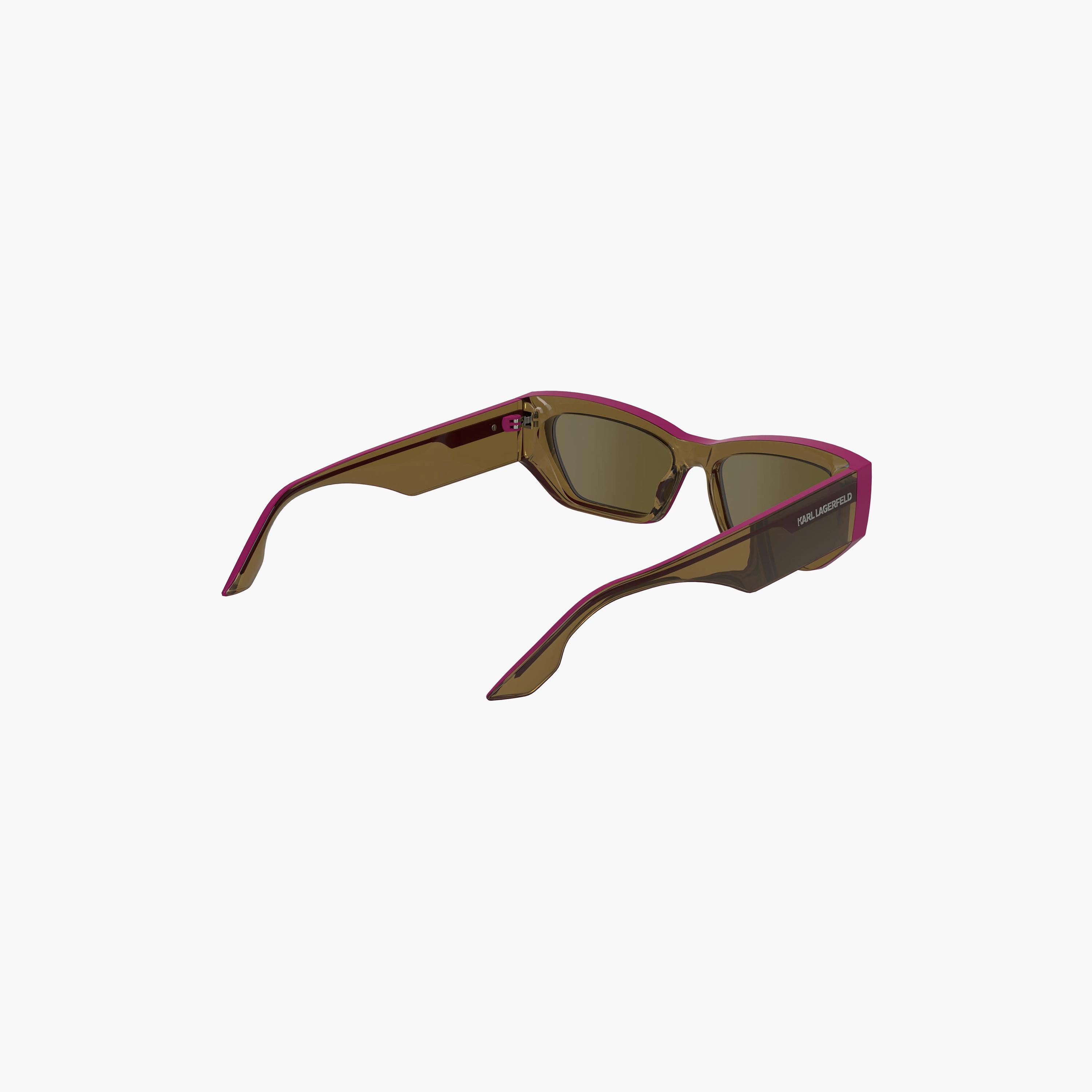 Karl Lagerfeld Unisex Cat Eye Mirror Green Sunglasses | KL6160S.210-men-sunglasses-image-3