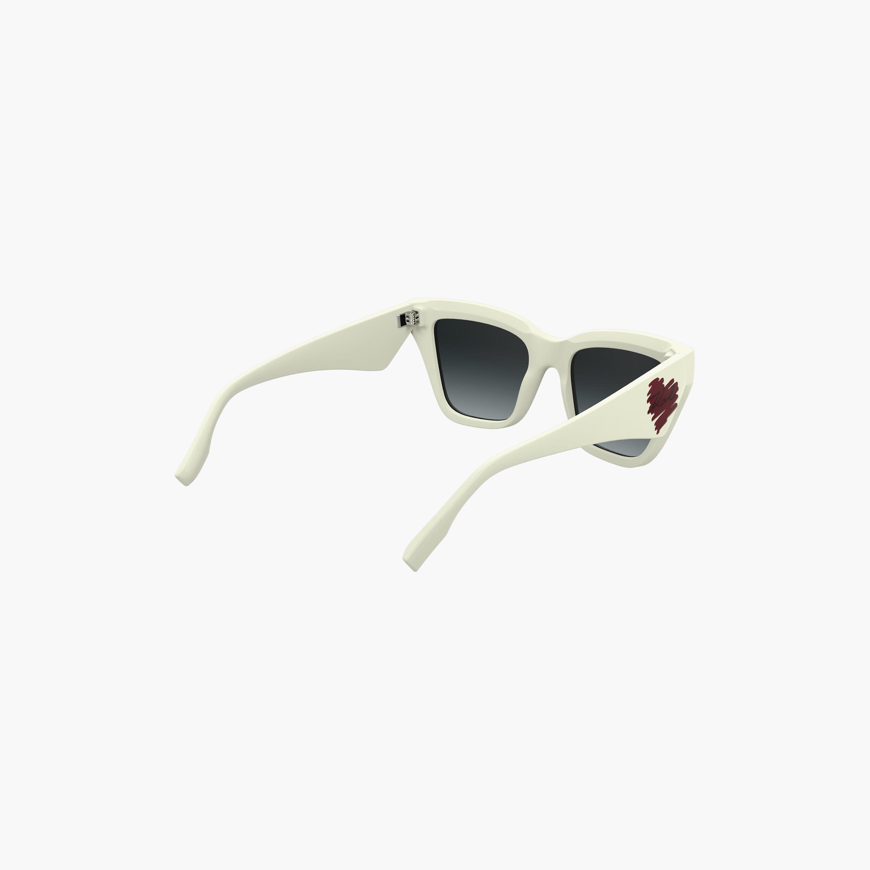 نظارات شمسية نسائية من كارل لاغرفيلد بتصميم عين القطة، رمادية اللون | KL6184S.105-women-sunglasses-image-2