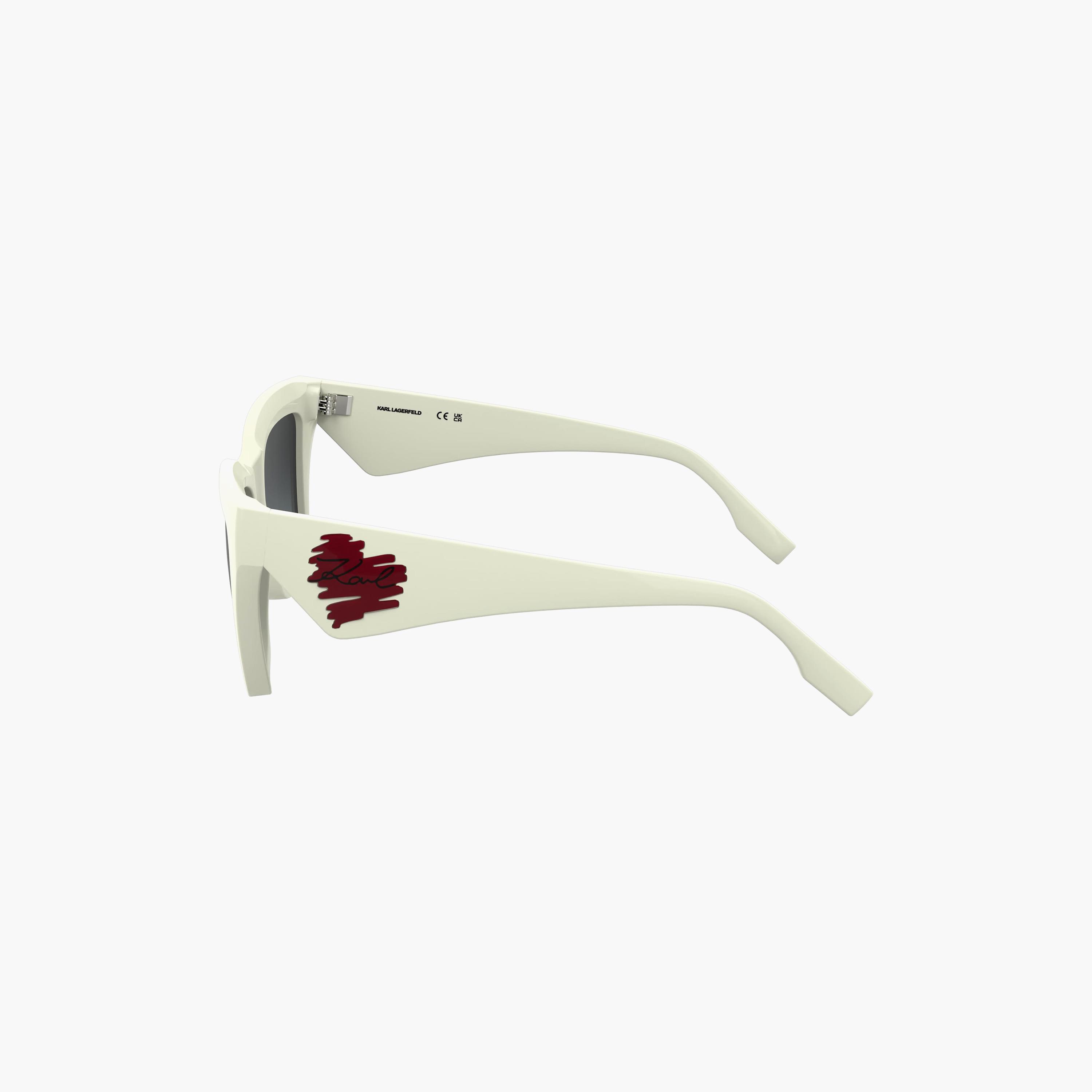 نظارات شمسية نسائية من كارل لاغرفيلد بتصميم عين القطة، رمادية اللون | KL6184S.105-women-sunglasses-image-5