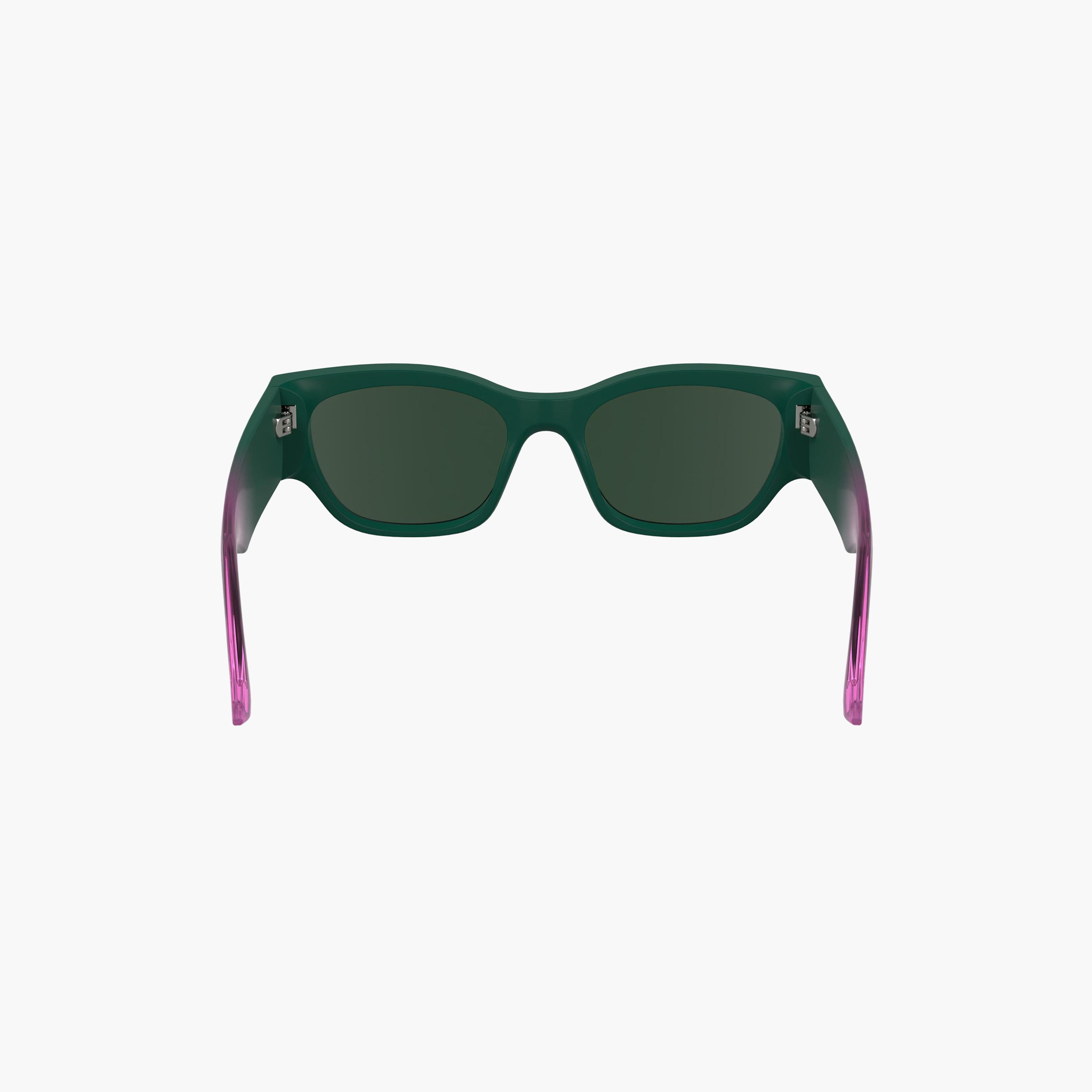 Karl Lagerfeld Unisex Square Mirror Green Sunglasses | KLJ6168S.301-men-sunglasses-image-6