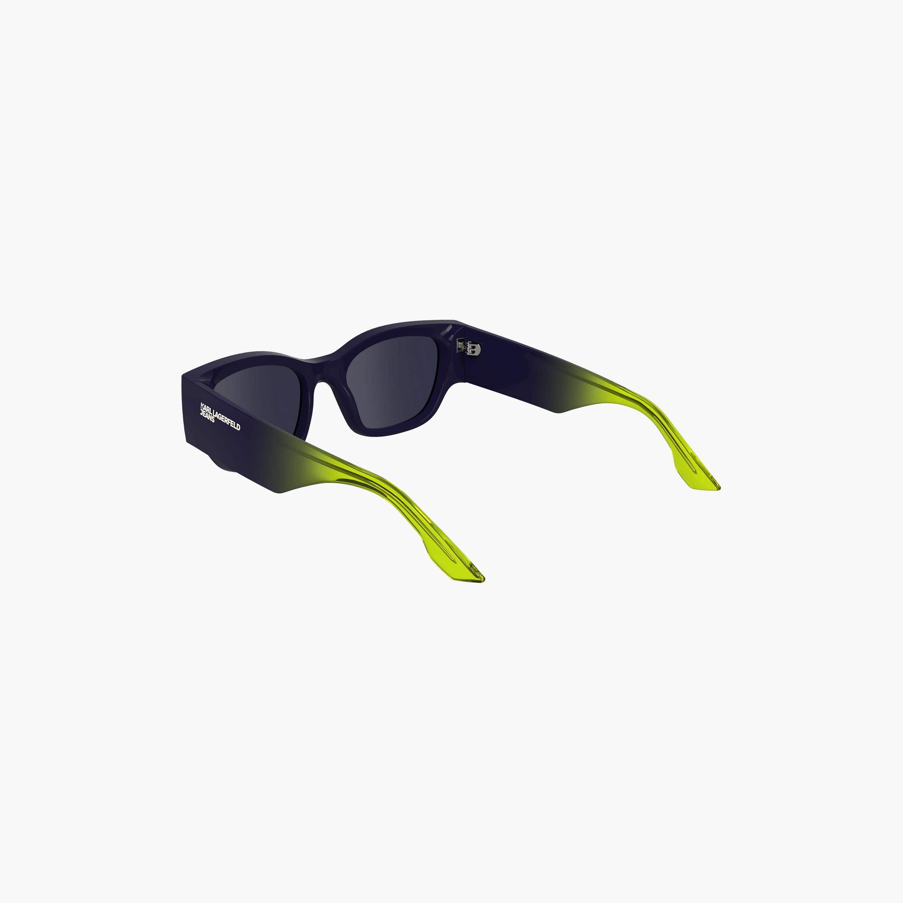 Karl Lagerfeld Unisex Square Mirror Blue Sunglasses | KLJ6168S.501-men-sunglasses-image-2