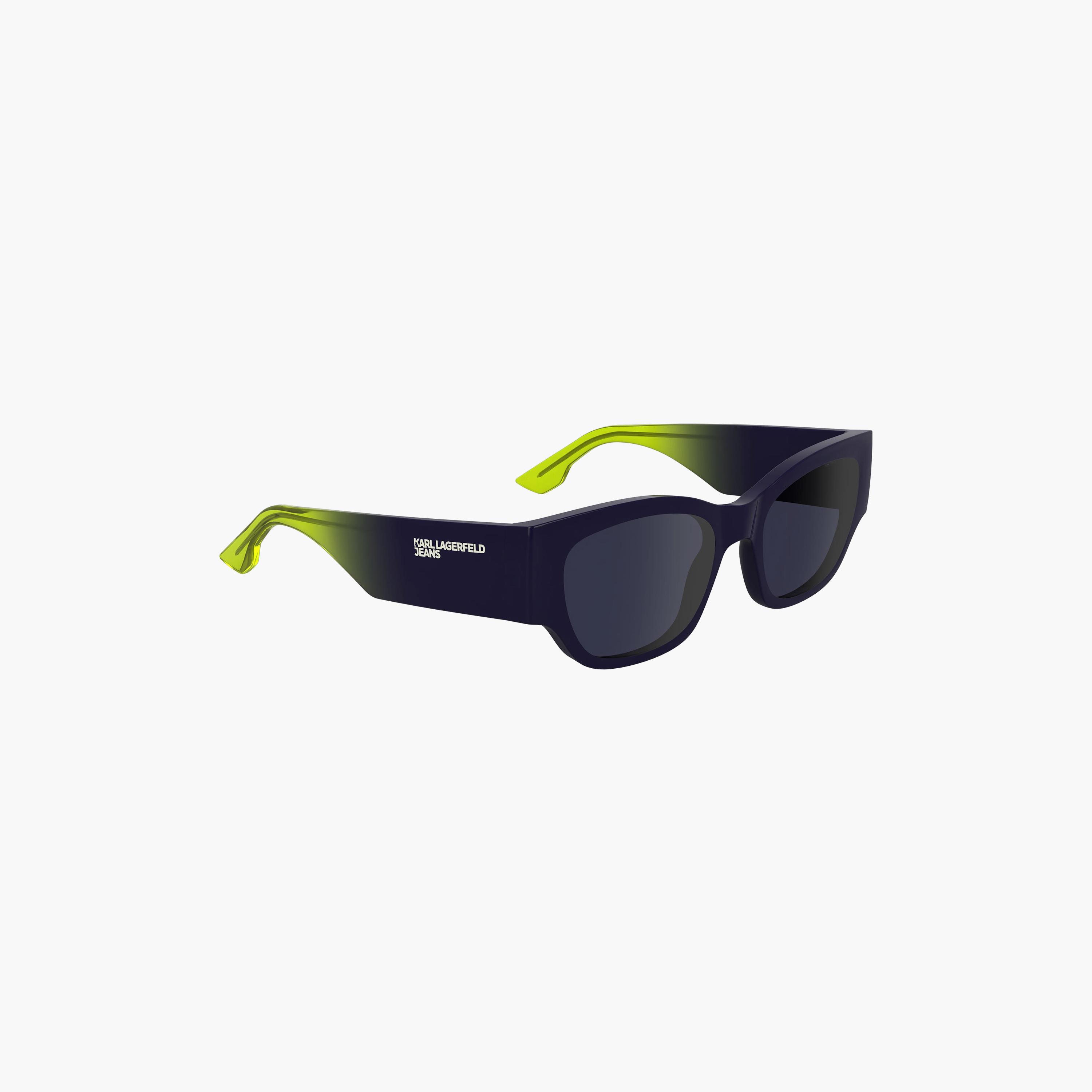 Karl Lagerfeld Unisex Square Mirror Blue Sunglasses | KLJ6168S.501-men-sunglasses-image-4