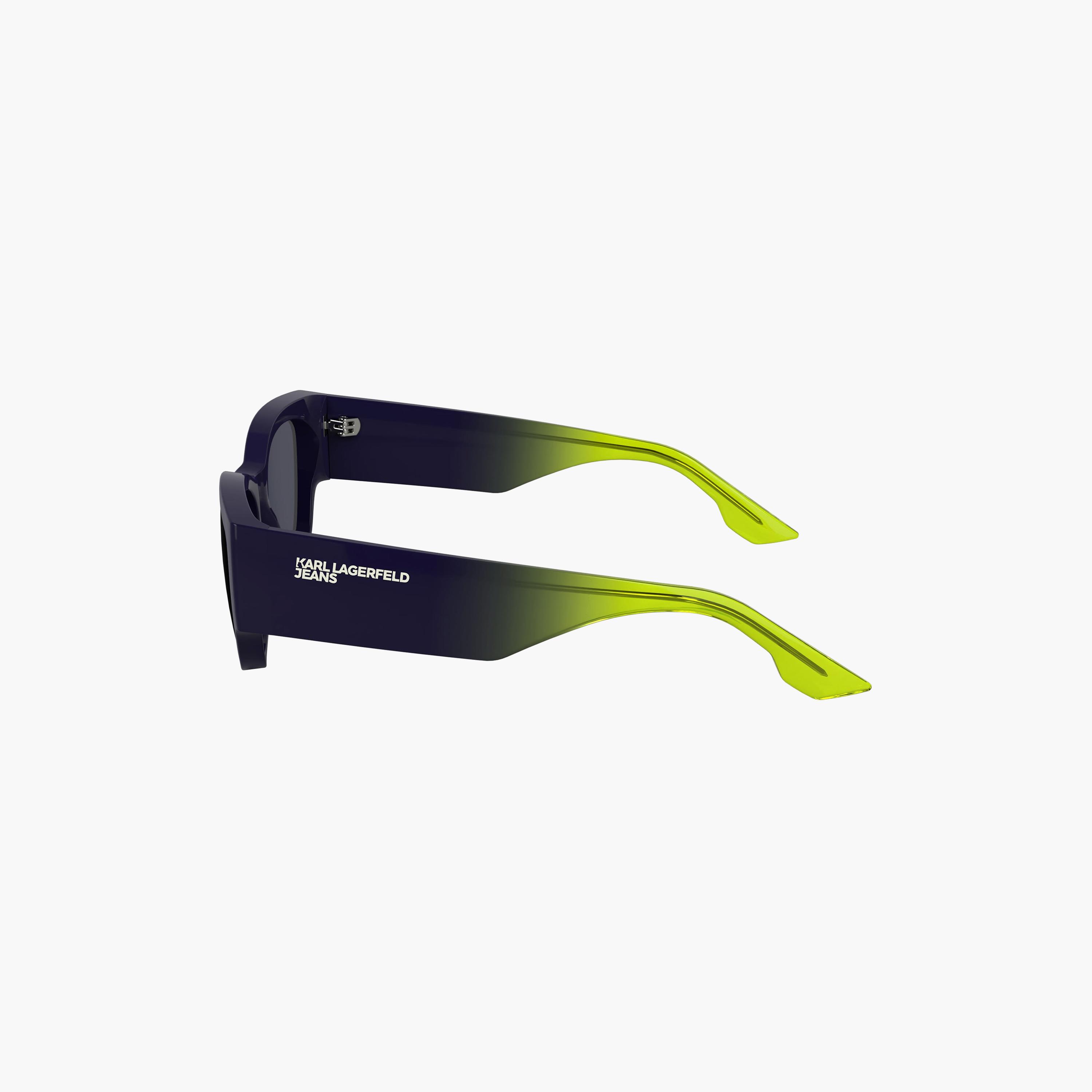 Karl Lagerfeld Unisex Square Mirror Blue Sunglasses | KLJ6168S.501-men-sunglasses-image-5