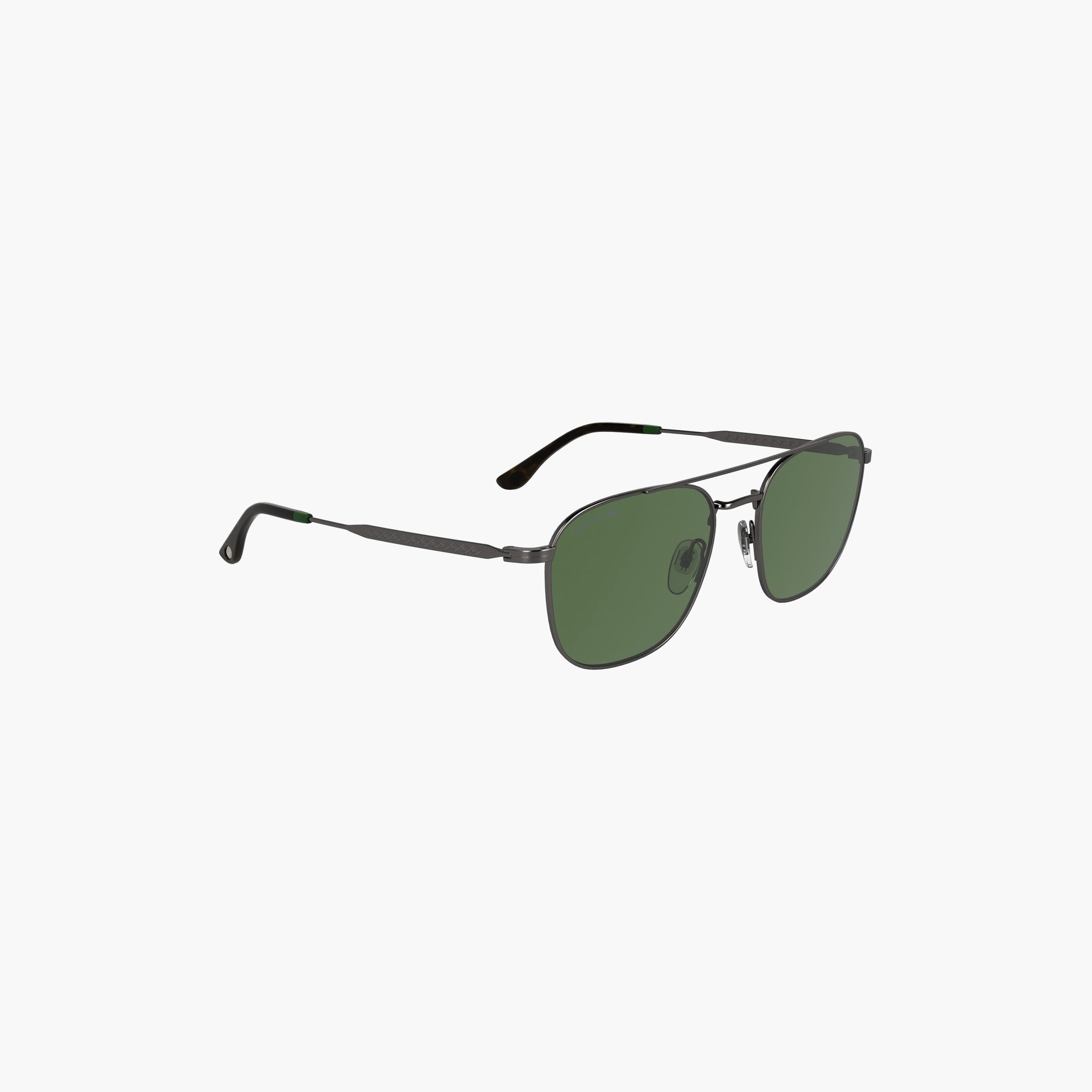 LACOSTE Unisex Aviator Mirror Green Sunglasses | L269S.035-men-sunglasses-image-4
