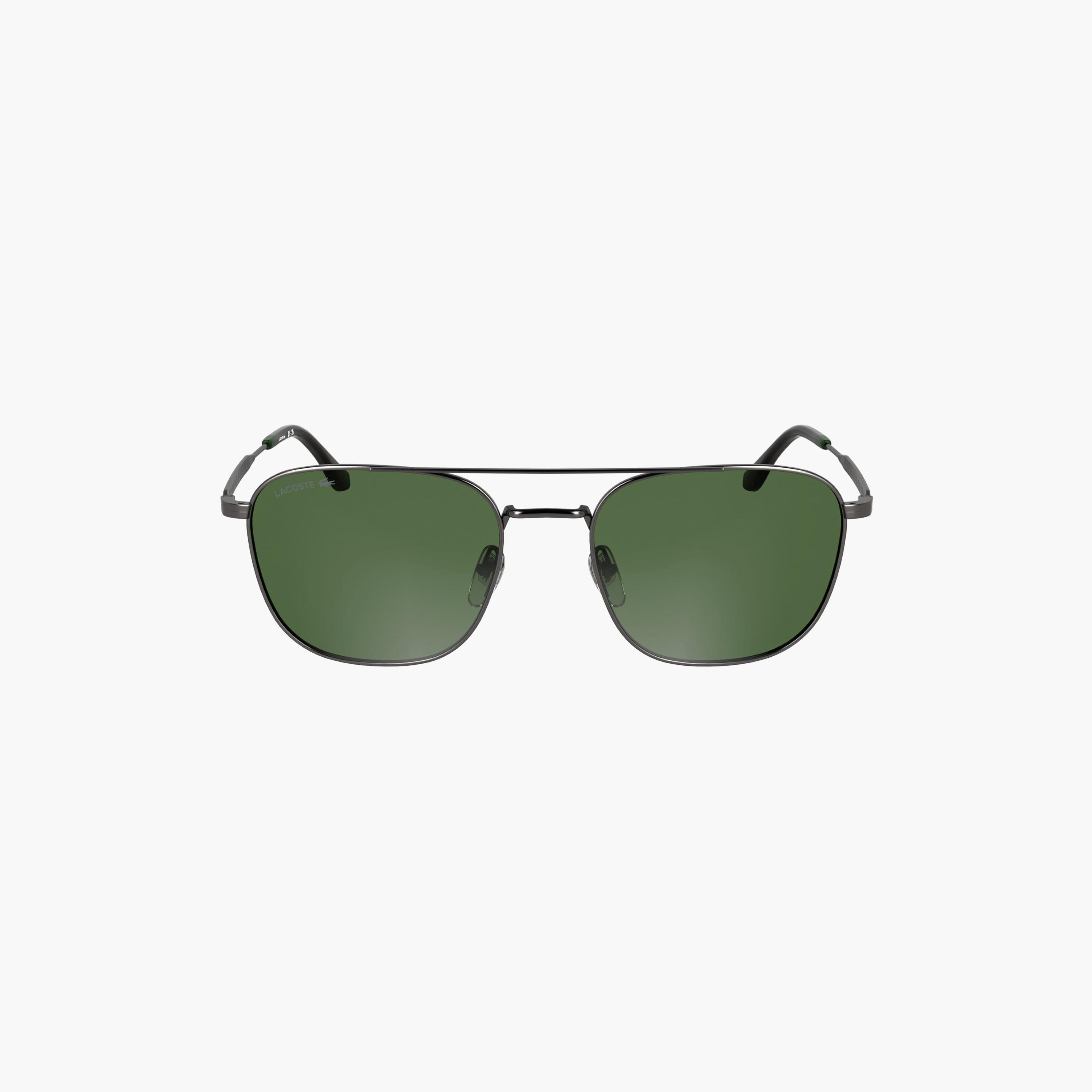 LACOSTE Unisex Aviator Mirror Green Sunglasses | L269S.035-men-sunglasses-image-7