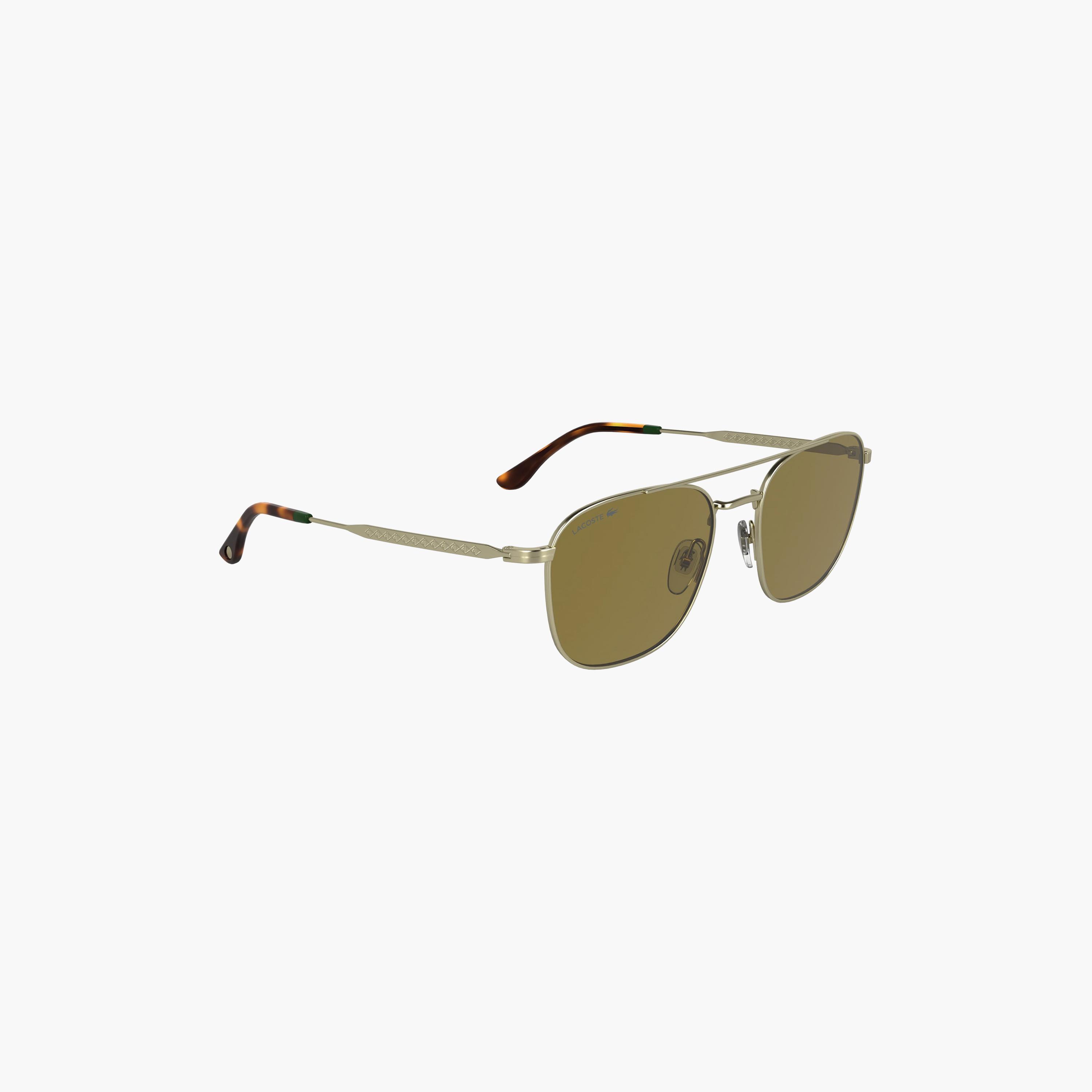 LACOSTE Unisex Aviator Mirror Green Sunglasses | L269S.710-men-sunglasses-image-4