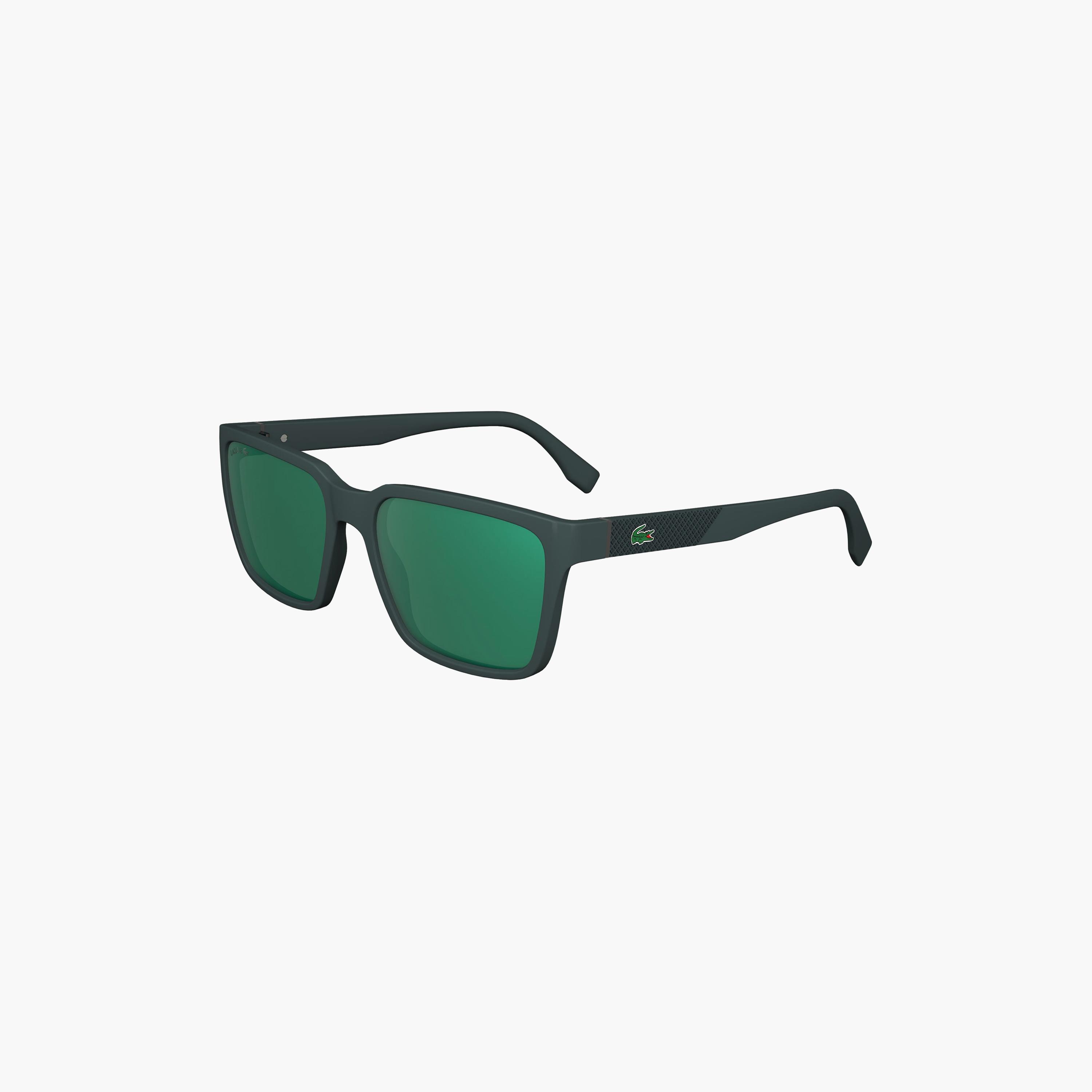 نظارات شمسية رجالية من لاكوست، مربعة الشكل، خضراء اللون | L6011SN.301-men-sunglasses-image-1