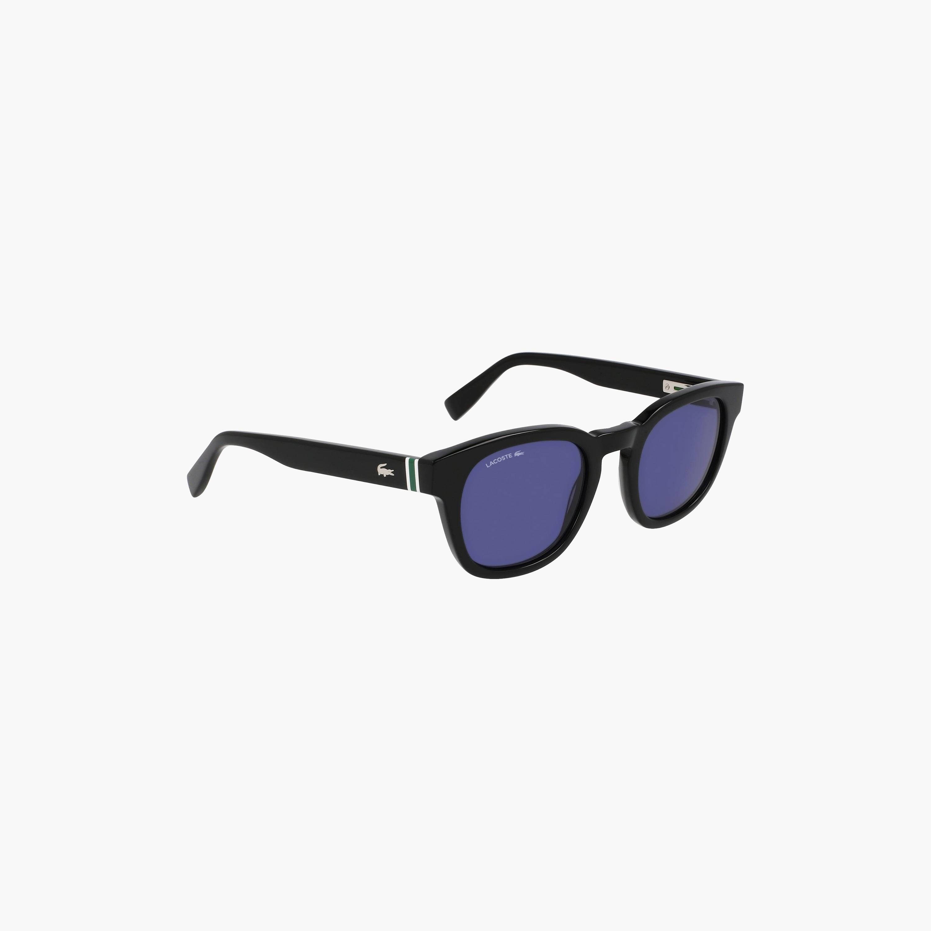 LACOSTE Unisex Round Mirror Blue Sunglasses | L6015SN.001-men-sunglasses-image-4